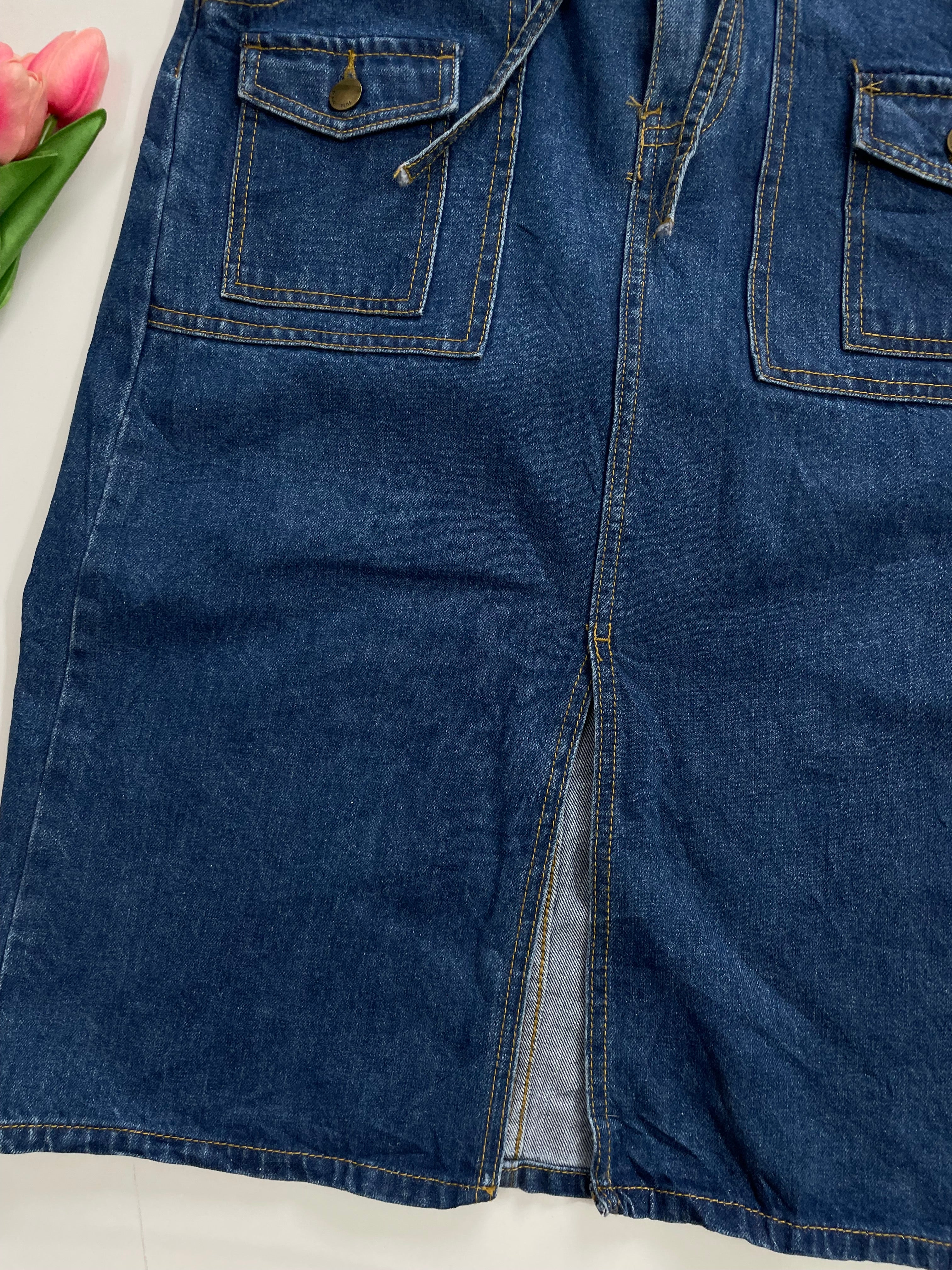 Long Denim Skirt-Waist 30 - Image 3