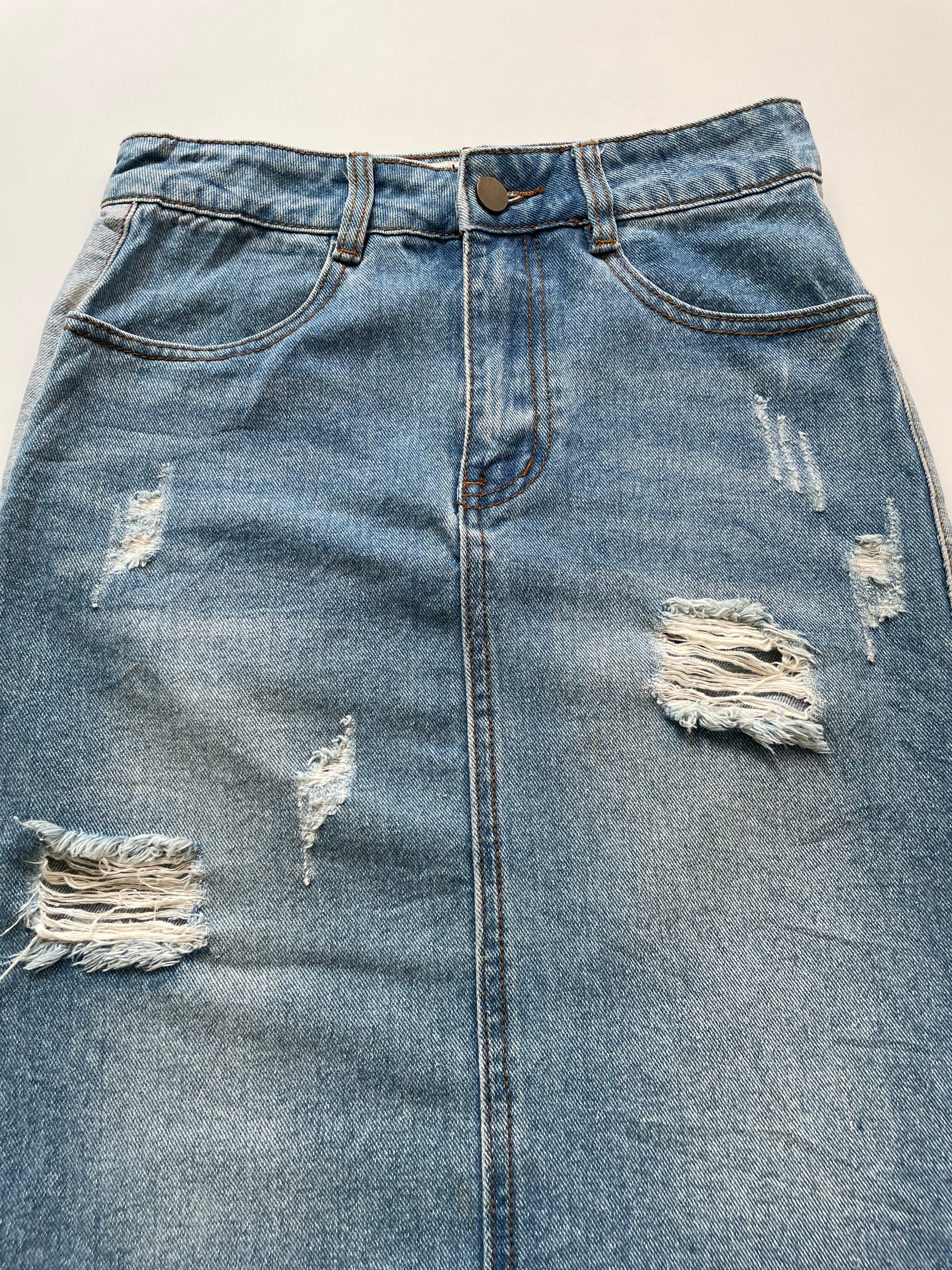 Denim Skirt-Waist 24 - Image 2