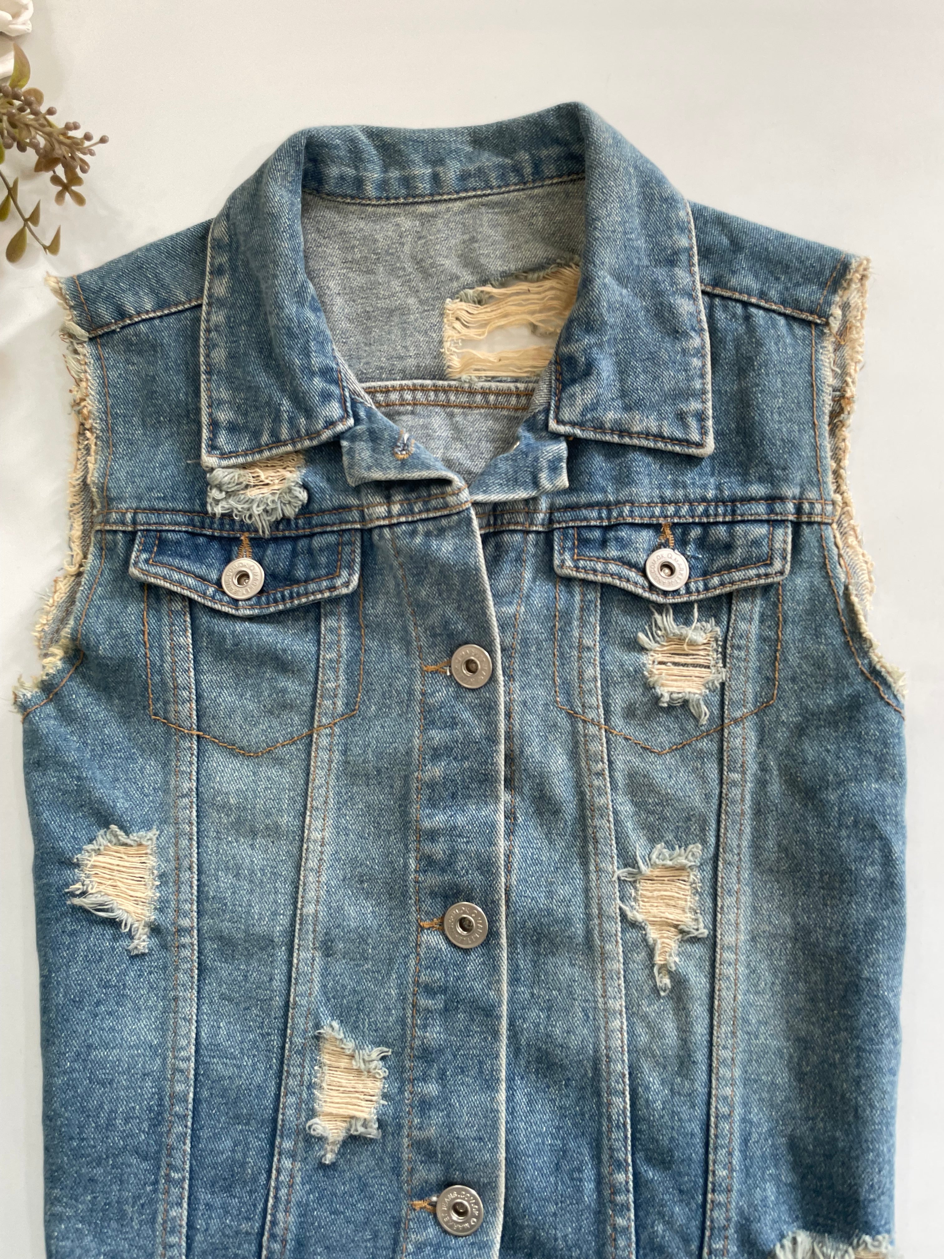 Denim Vest-Bust 34 - Image 2