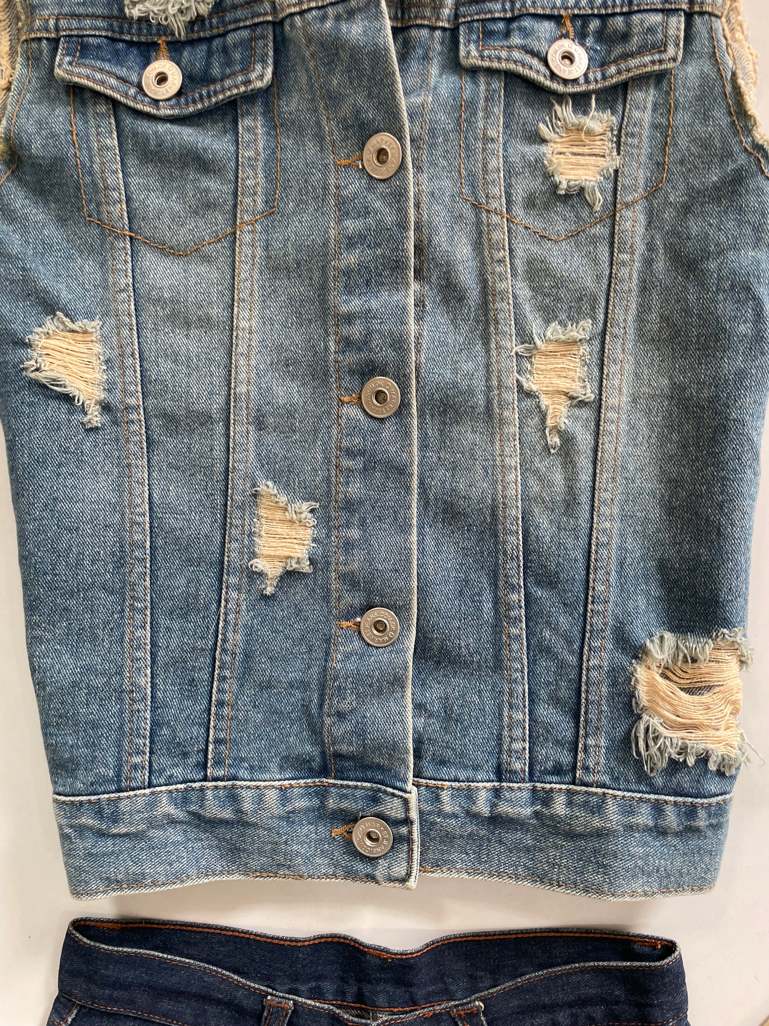 Denim Vest-Bust 34 - Image 3
