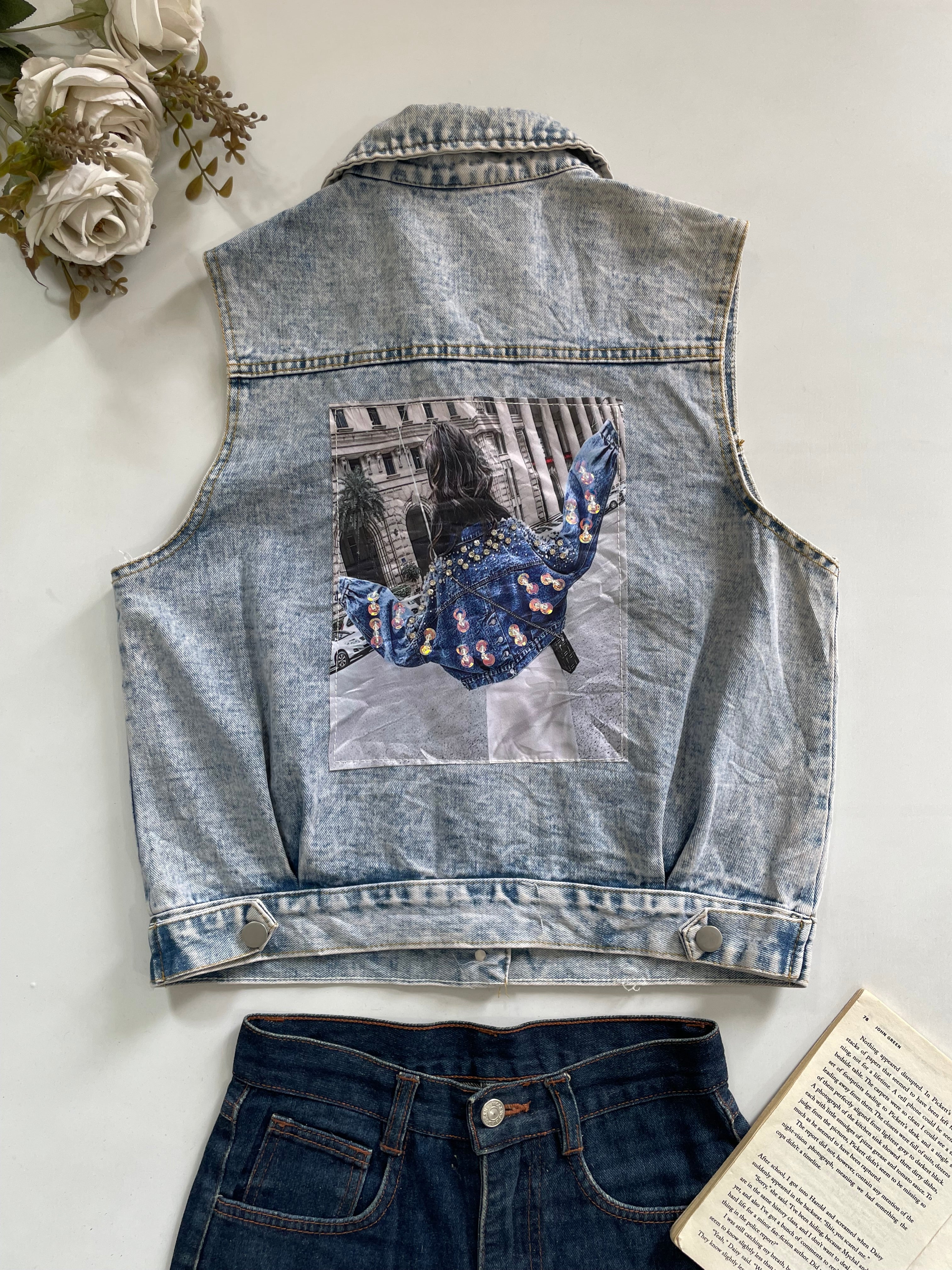 Denim Vest-Bust 38 - Image 2