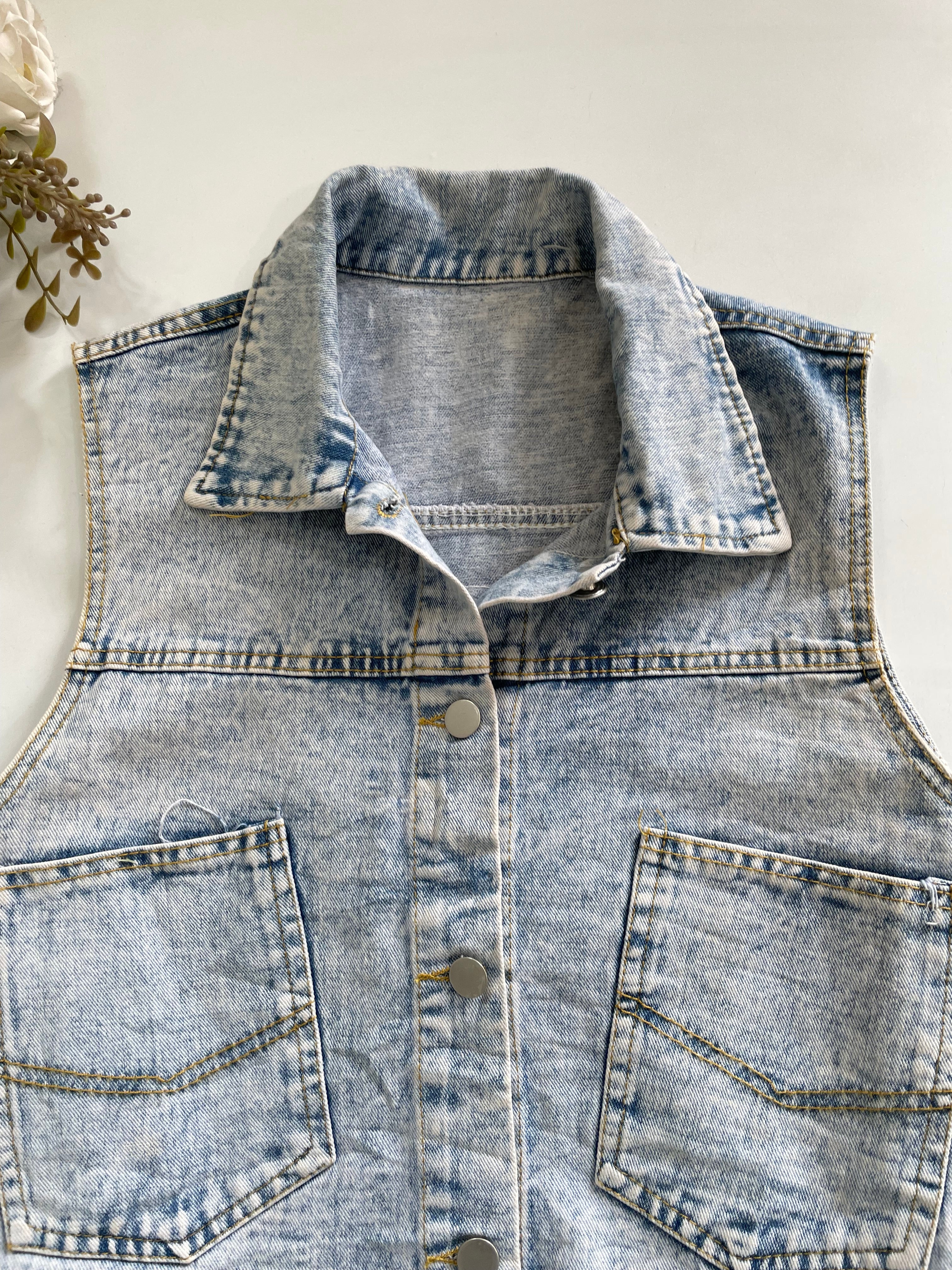 Denim Vest-Bust 38 - Image 3