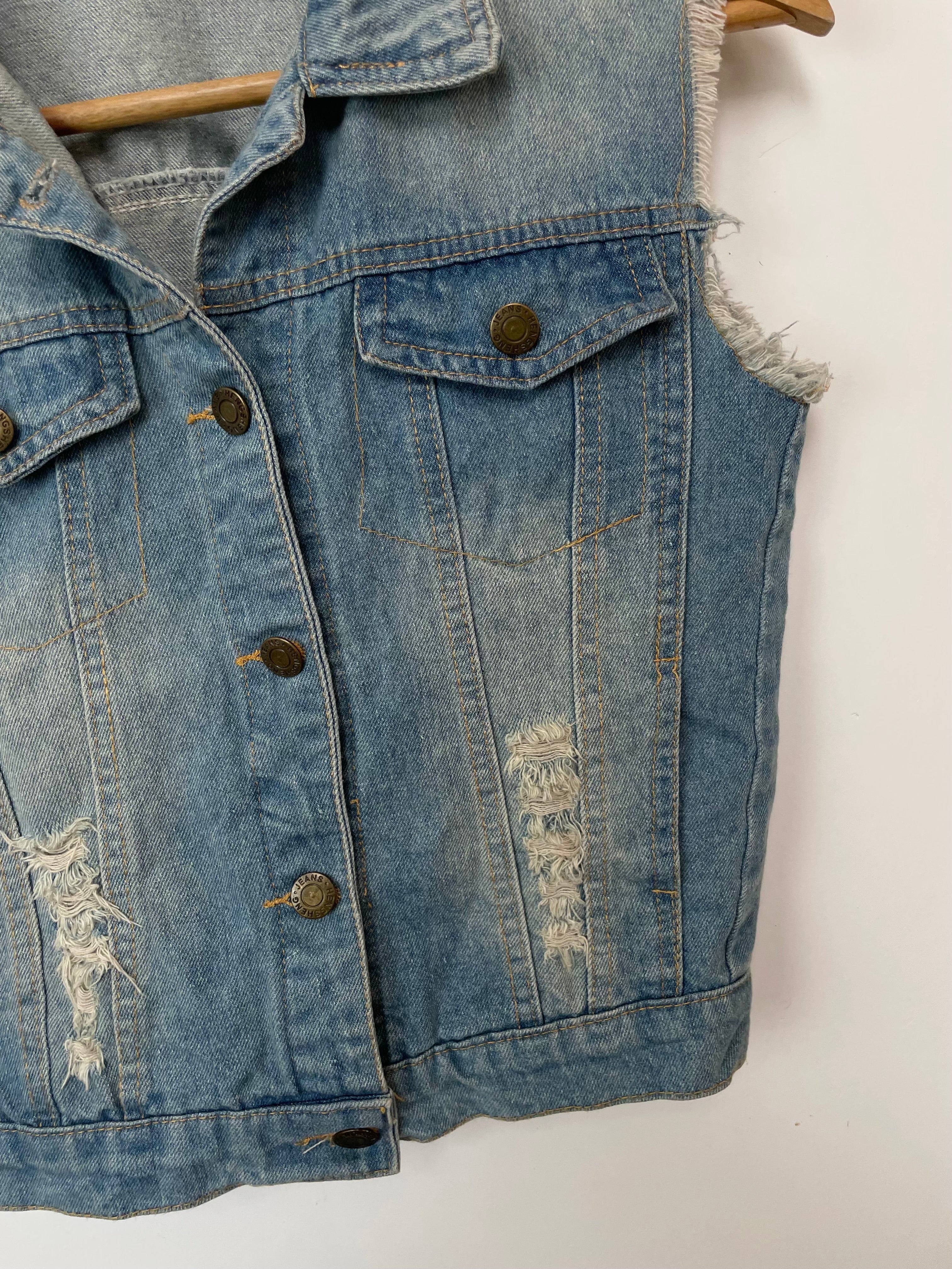 Denim Vest-Bust 34 - Image 3