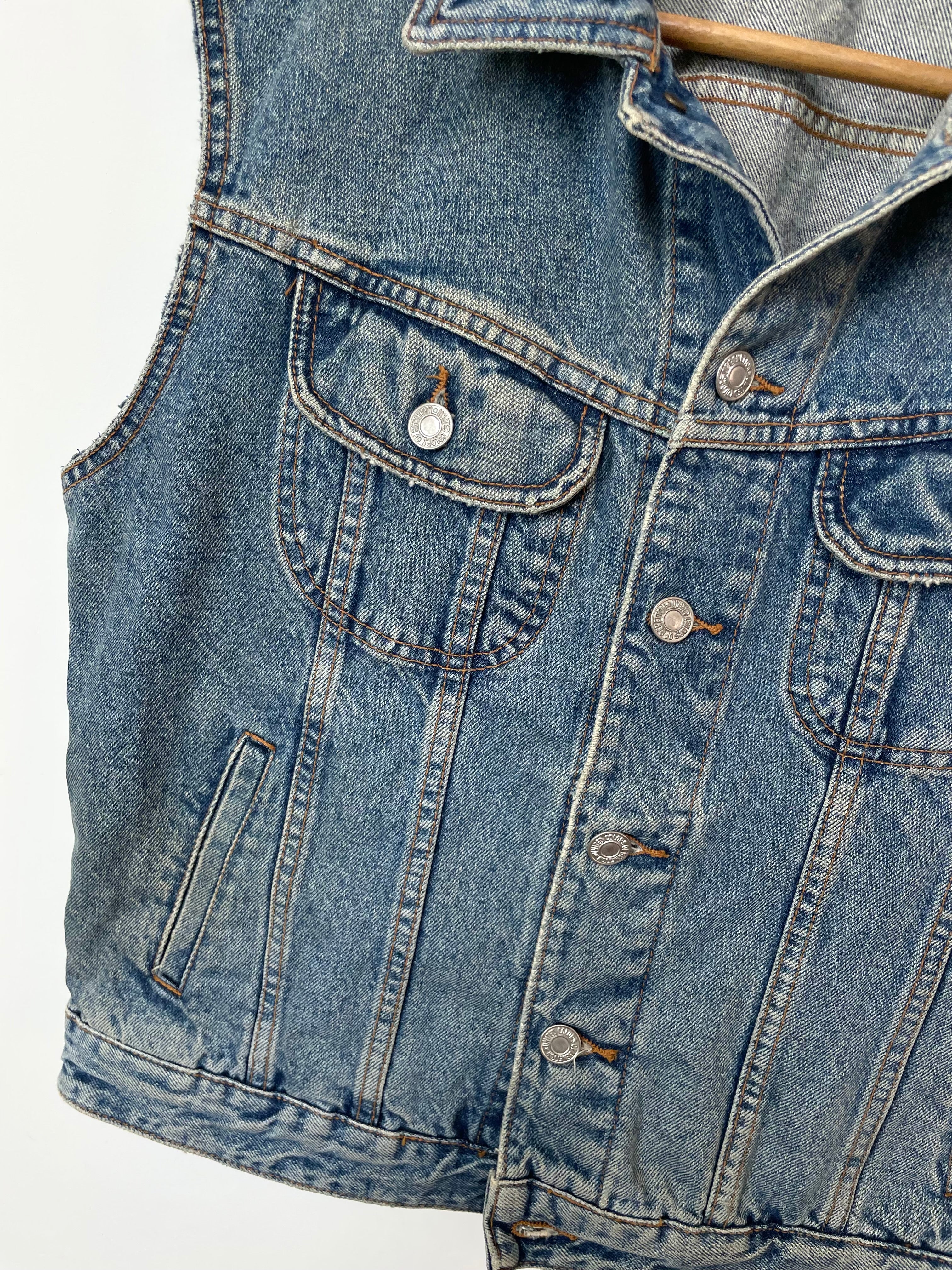 United Colors Of Benetton Denim Vest-Bust 42 - Image 3