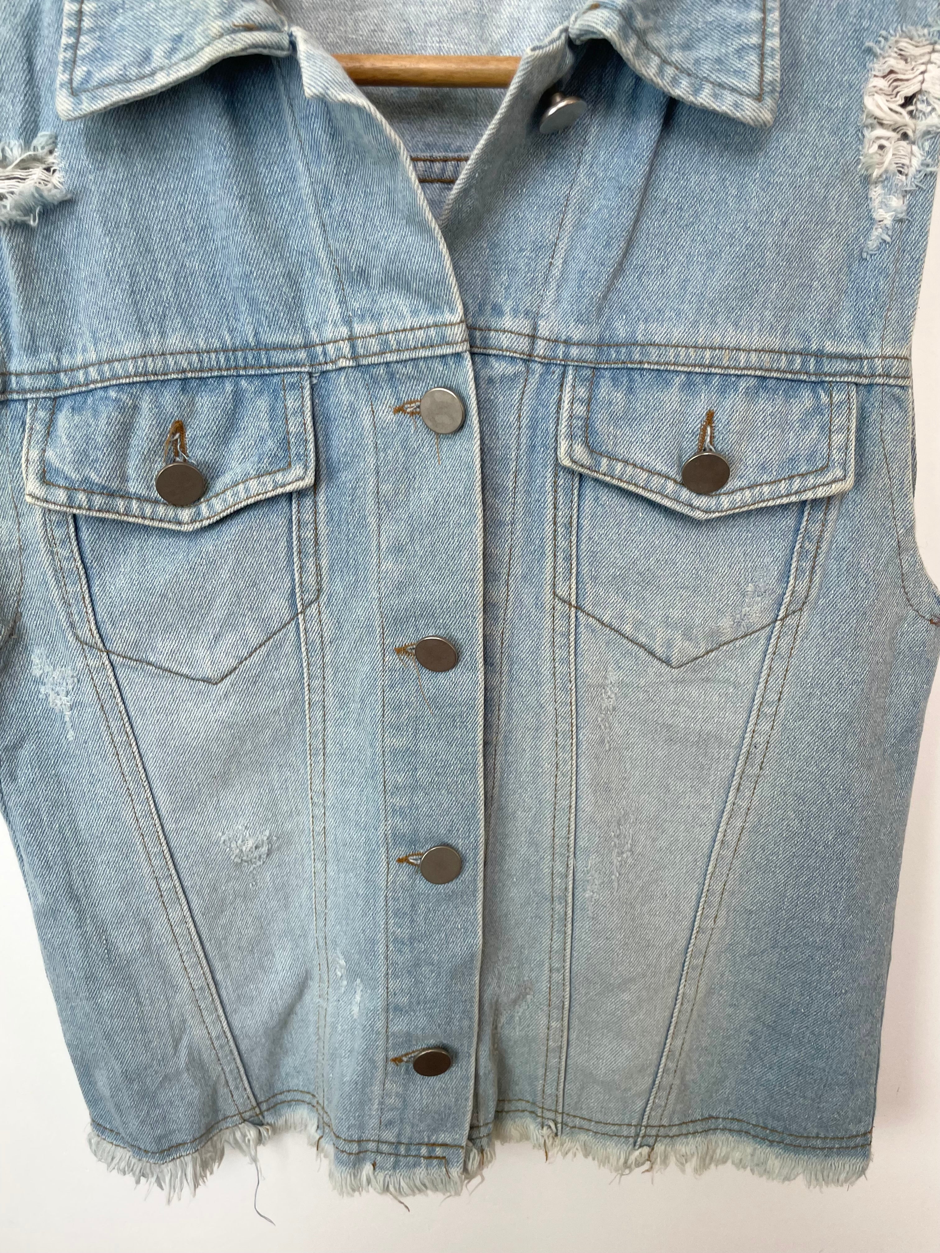 Zen Denim Vest-Bust 32 - Image 3