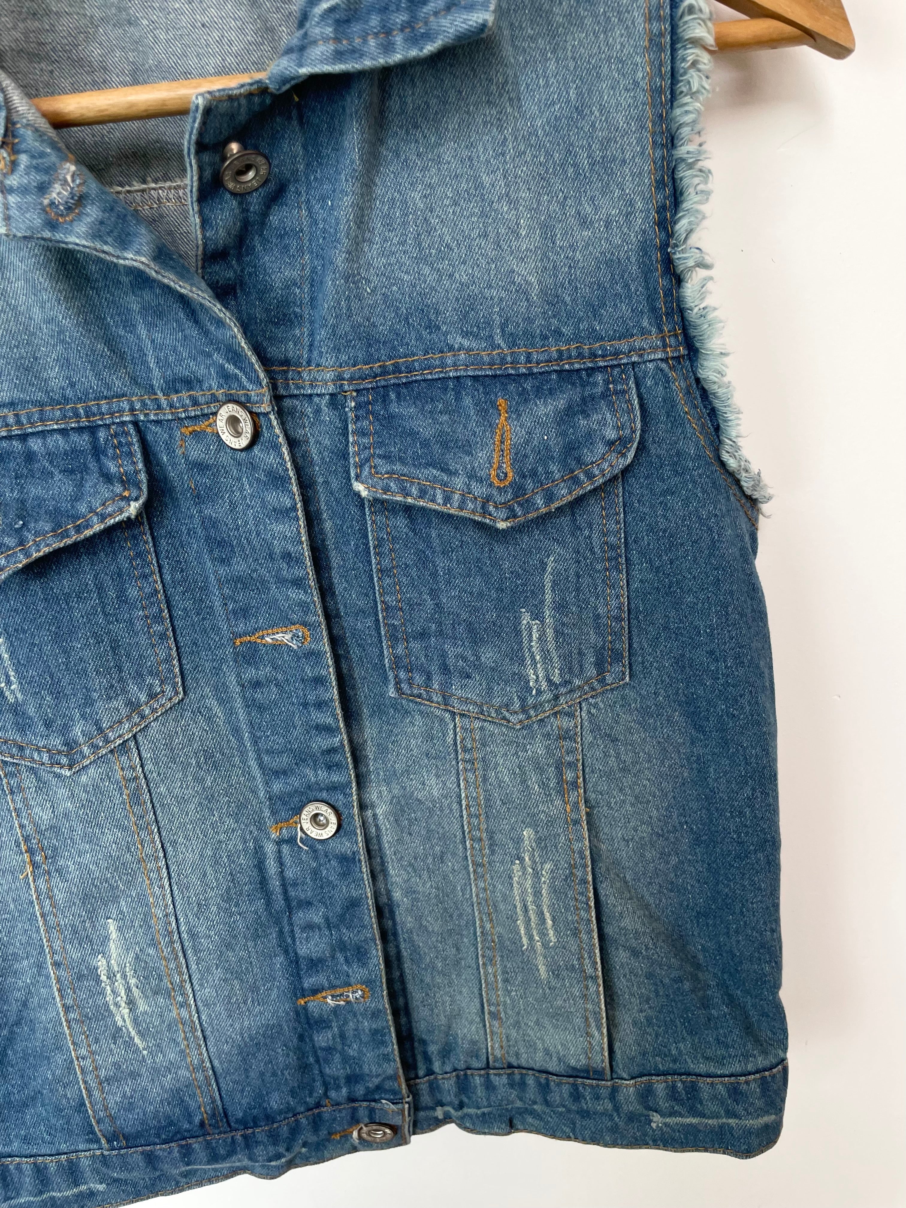 Denim Vest-Bust 32 - Image 3