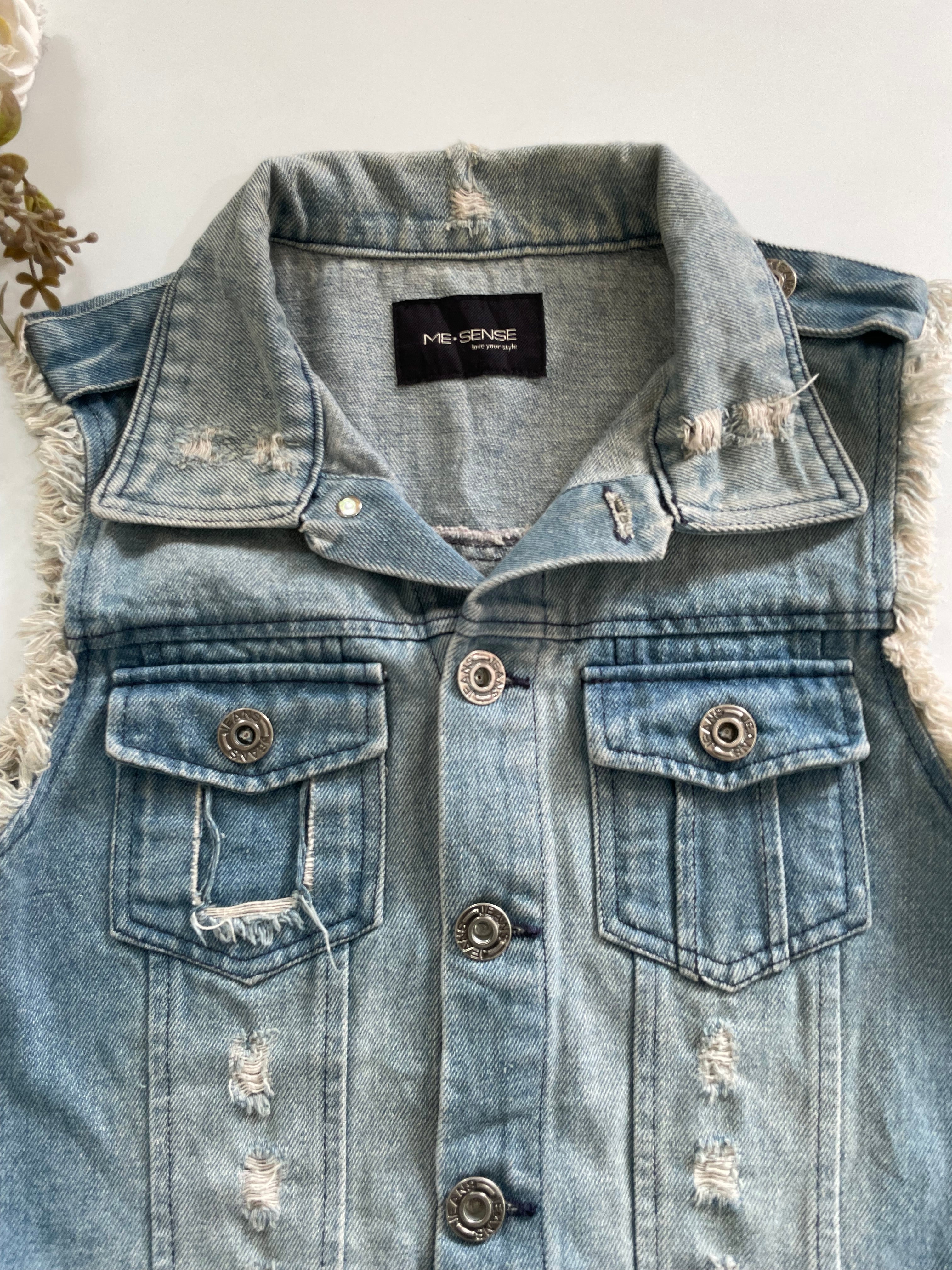 Denim Vest-Bust 32 - Image 2