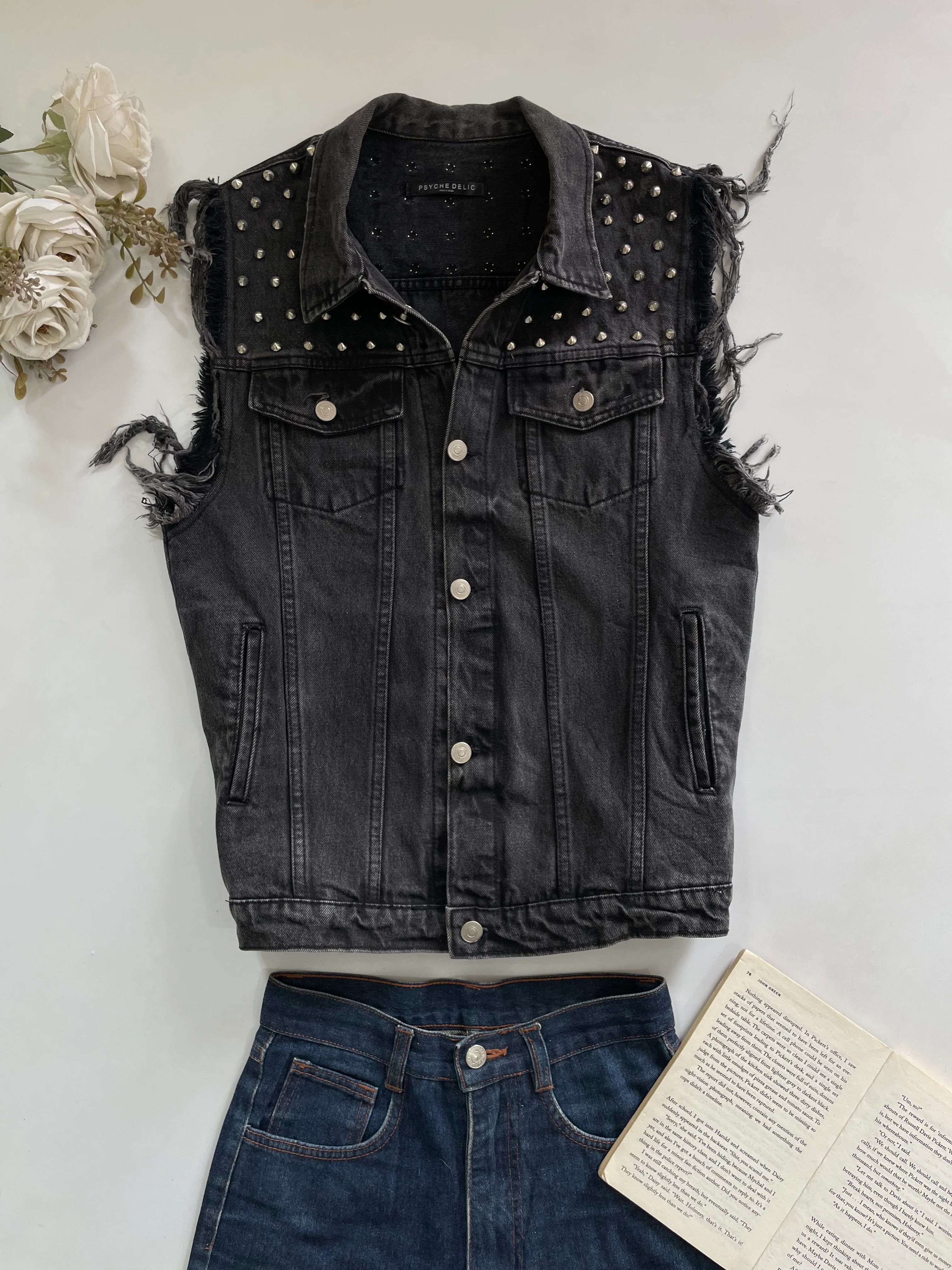 Denim Vest-Bust 38