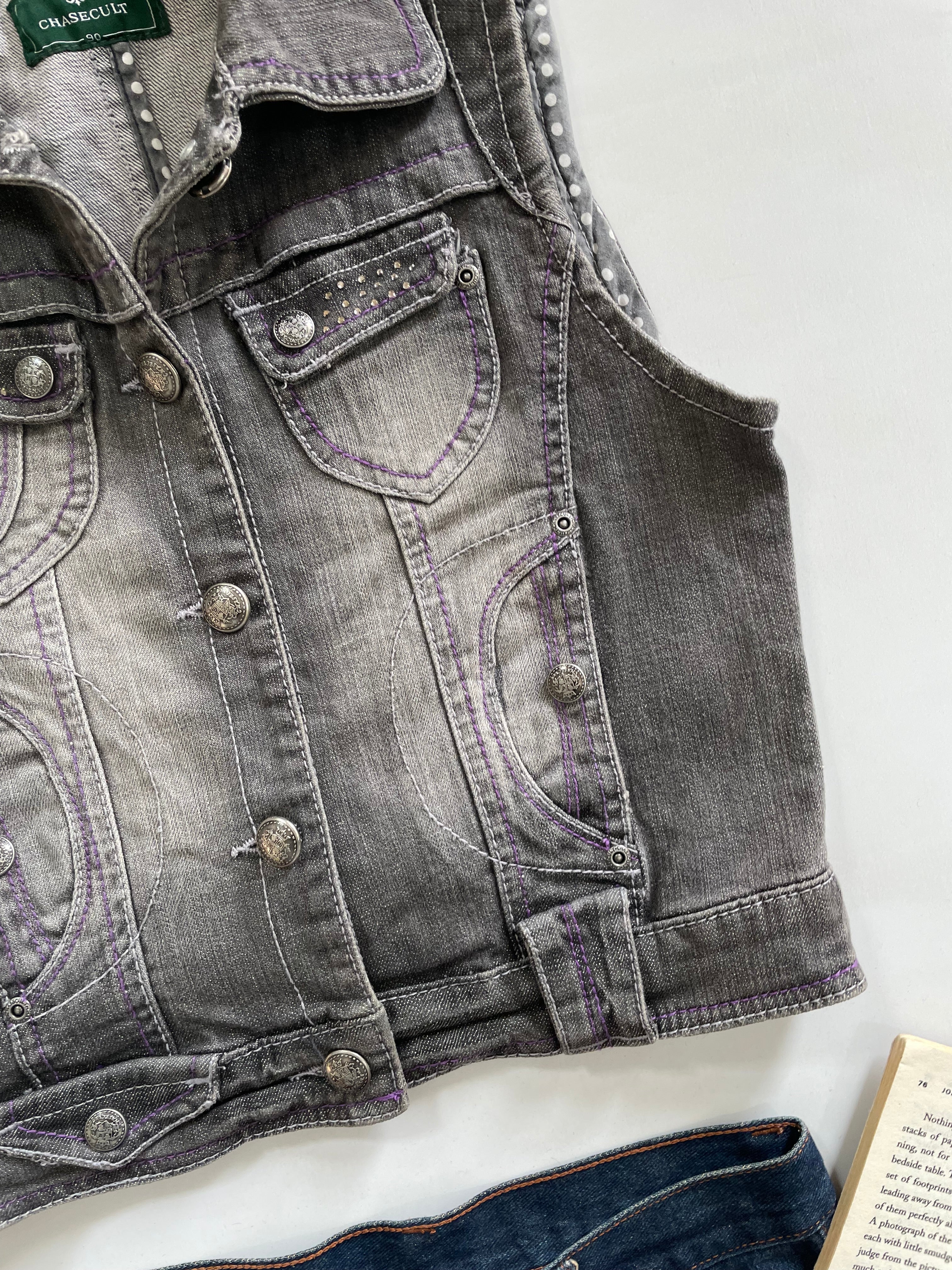 Denim Vest-Bust 32 - Image 2
