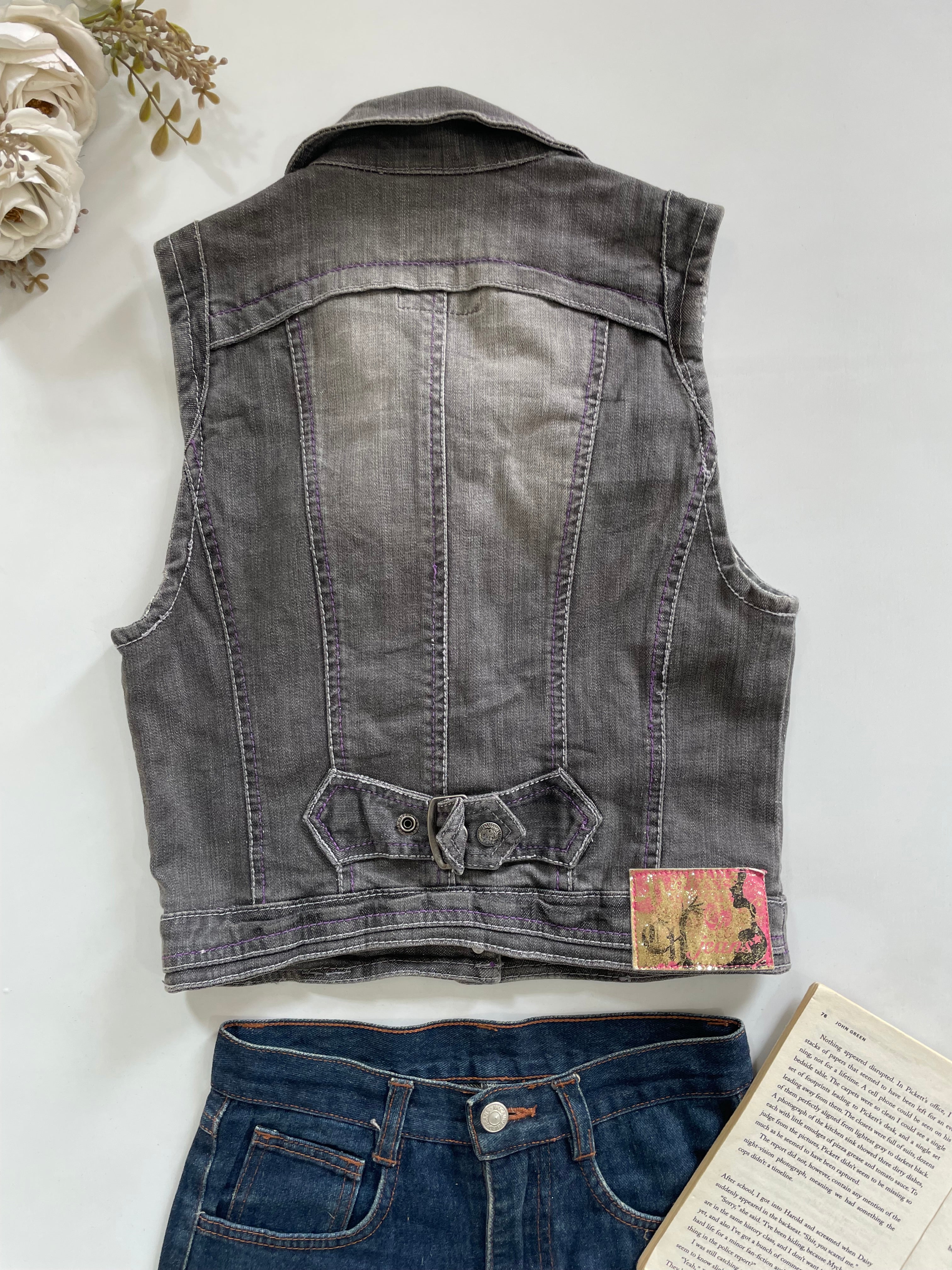 Denim Vest-Bust 32 - Image 3