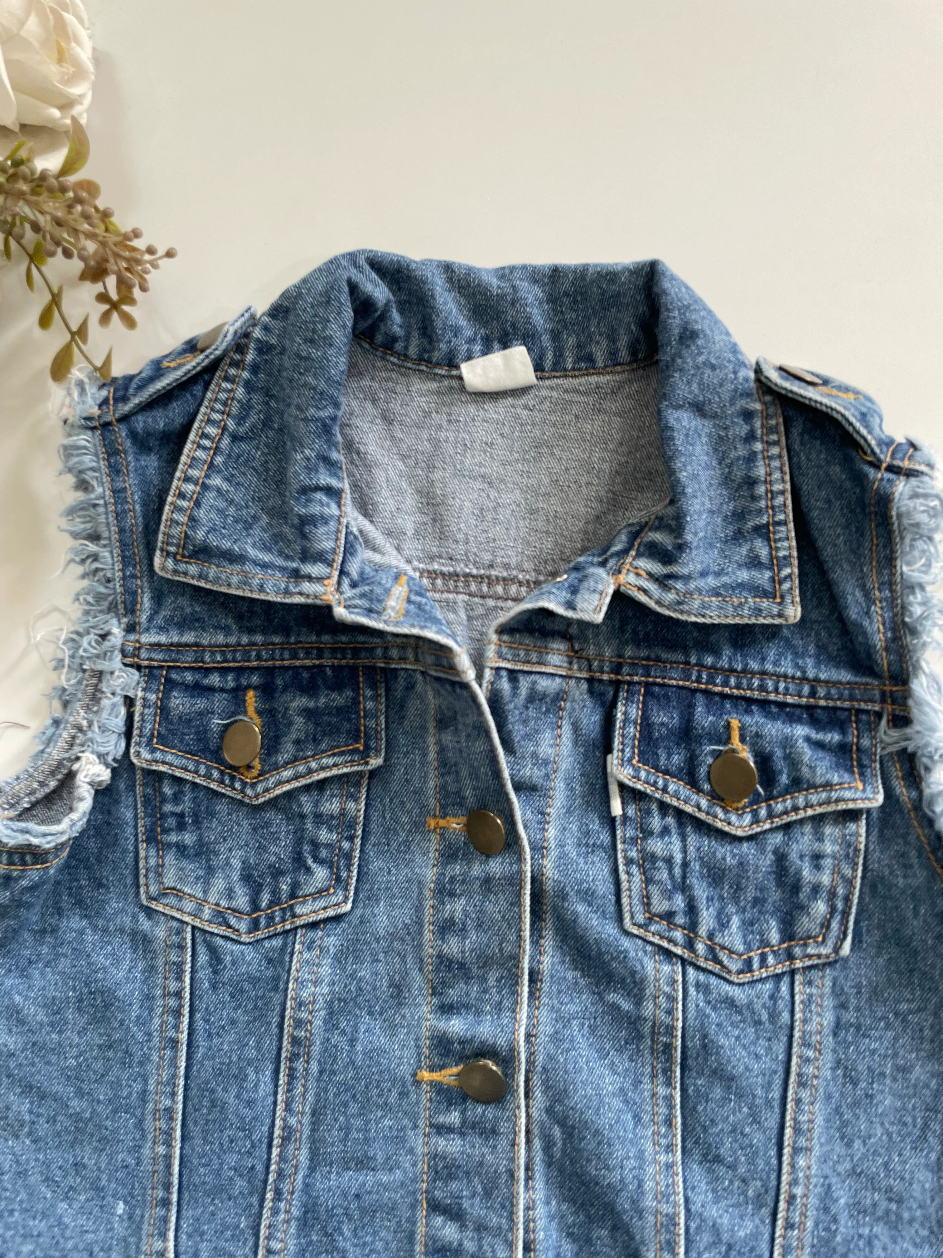 Denim Vest-Bust 30 - Image 2
