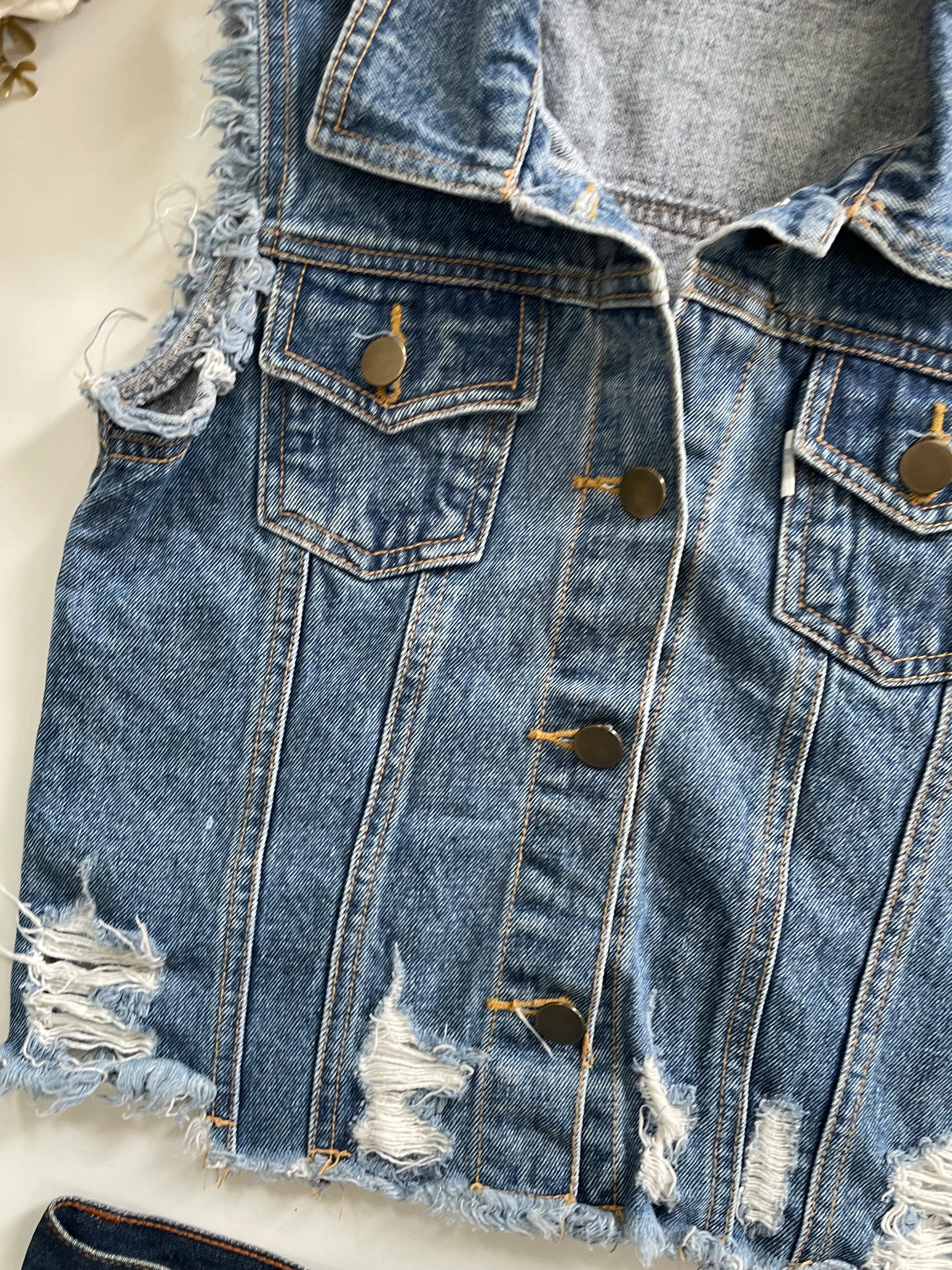Denim Vest-Bust 30 - Image 3