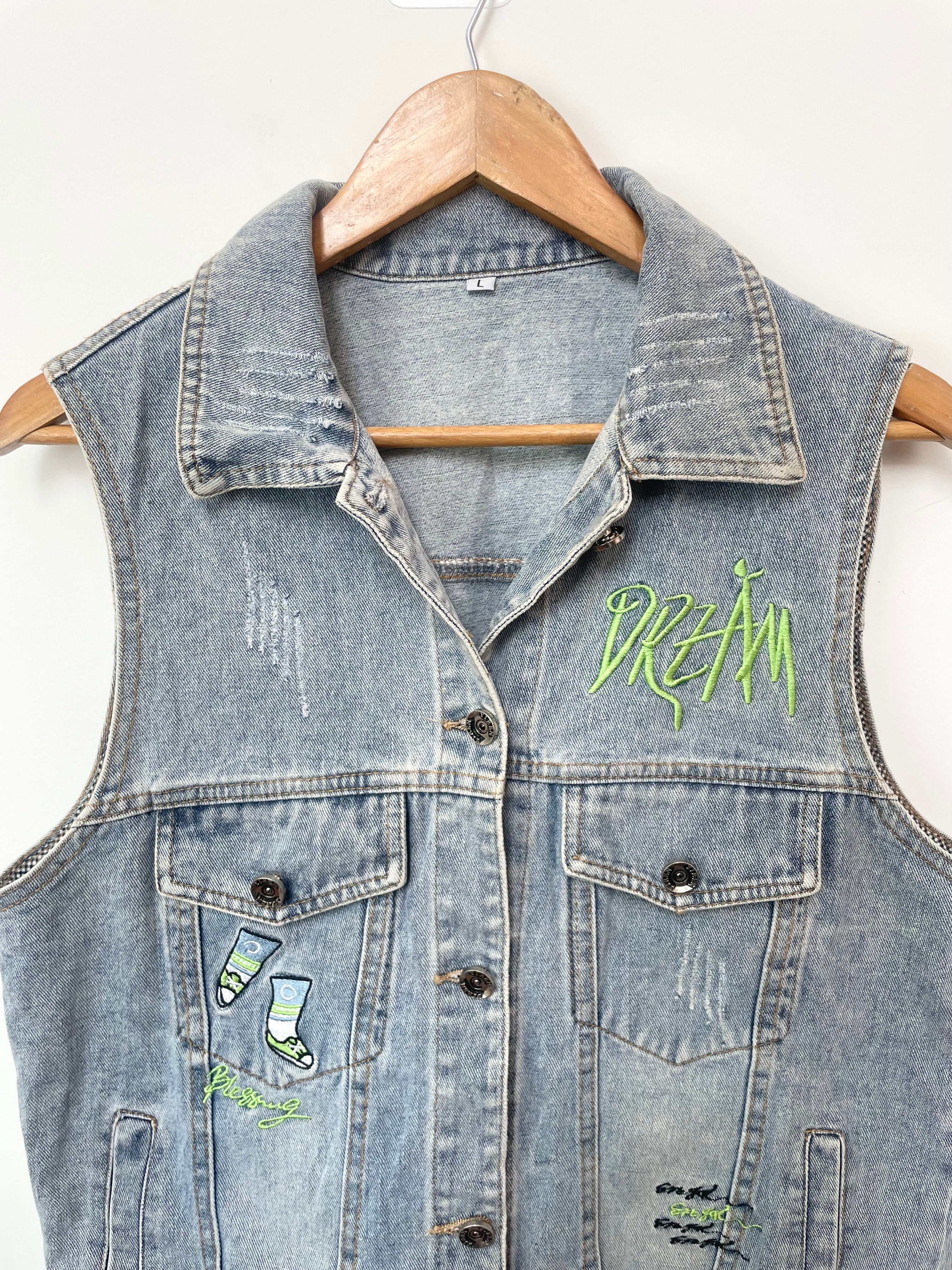Denim Vest-Bust 40 - Image 2