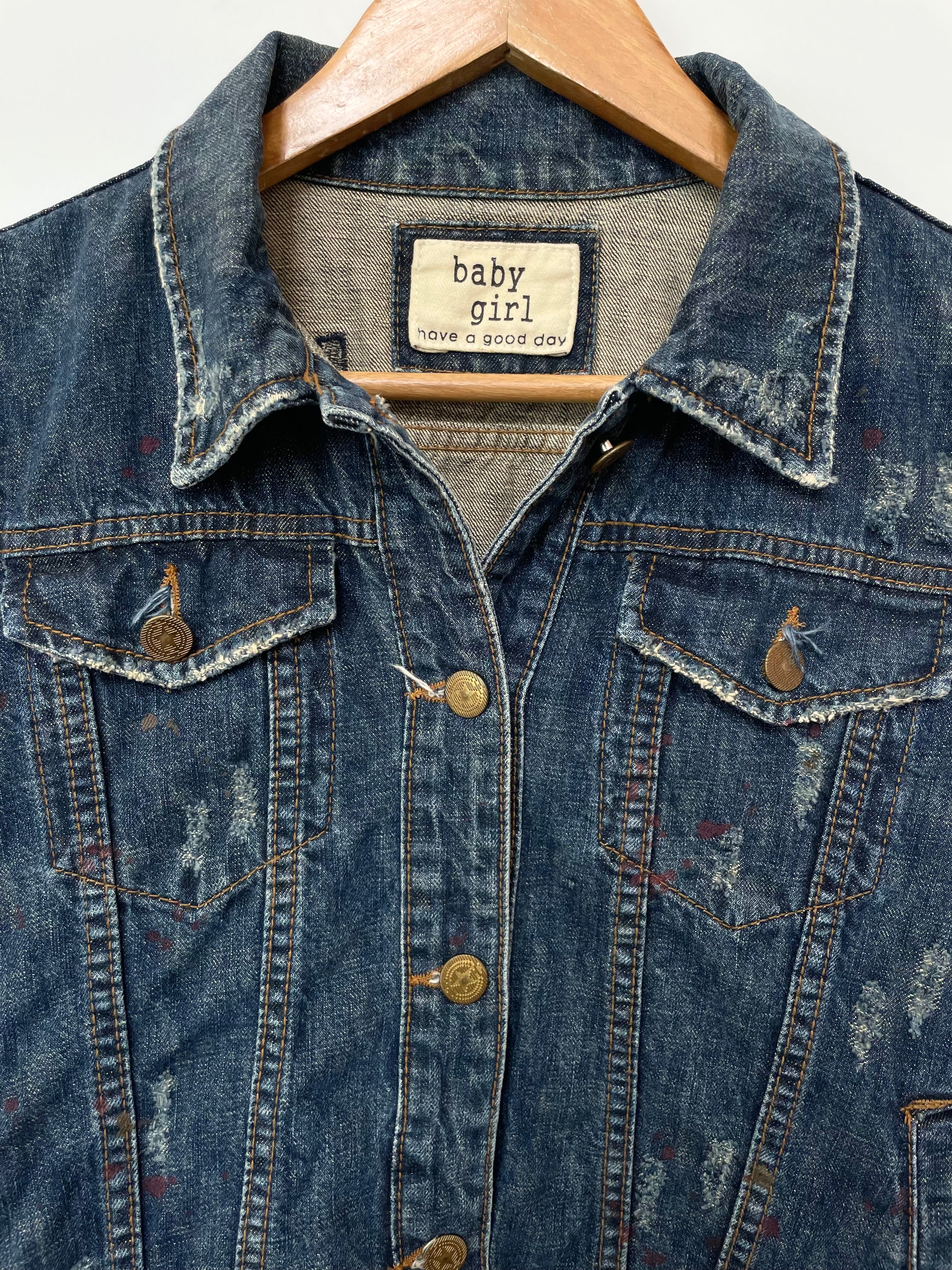 Baby Girl Denim Vest-Bust 34 - Image 2