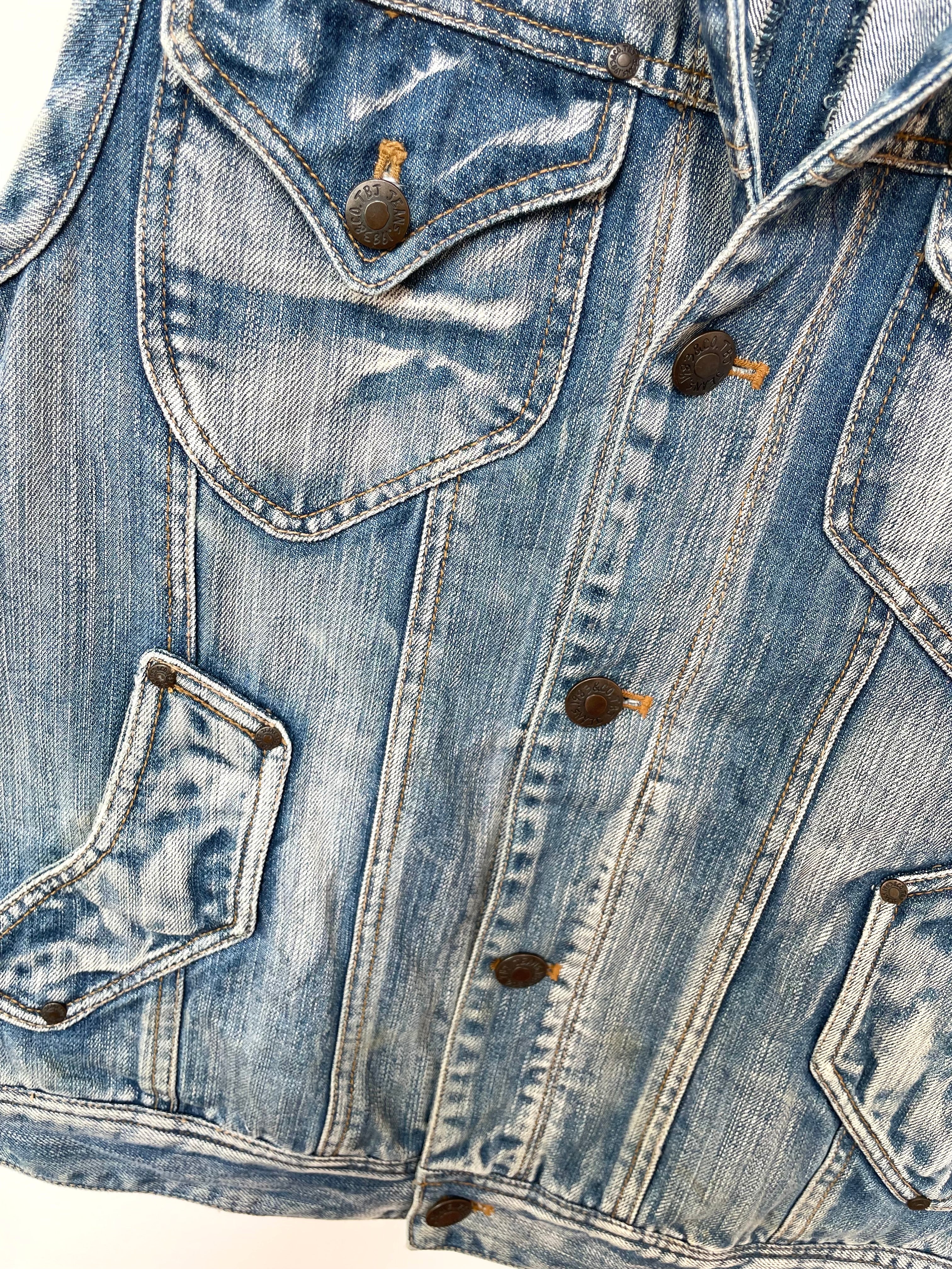 Tbj Jeans Denim Vest-Bust 40 - Image 3