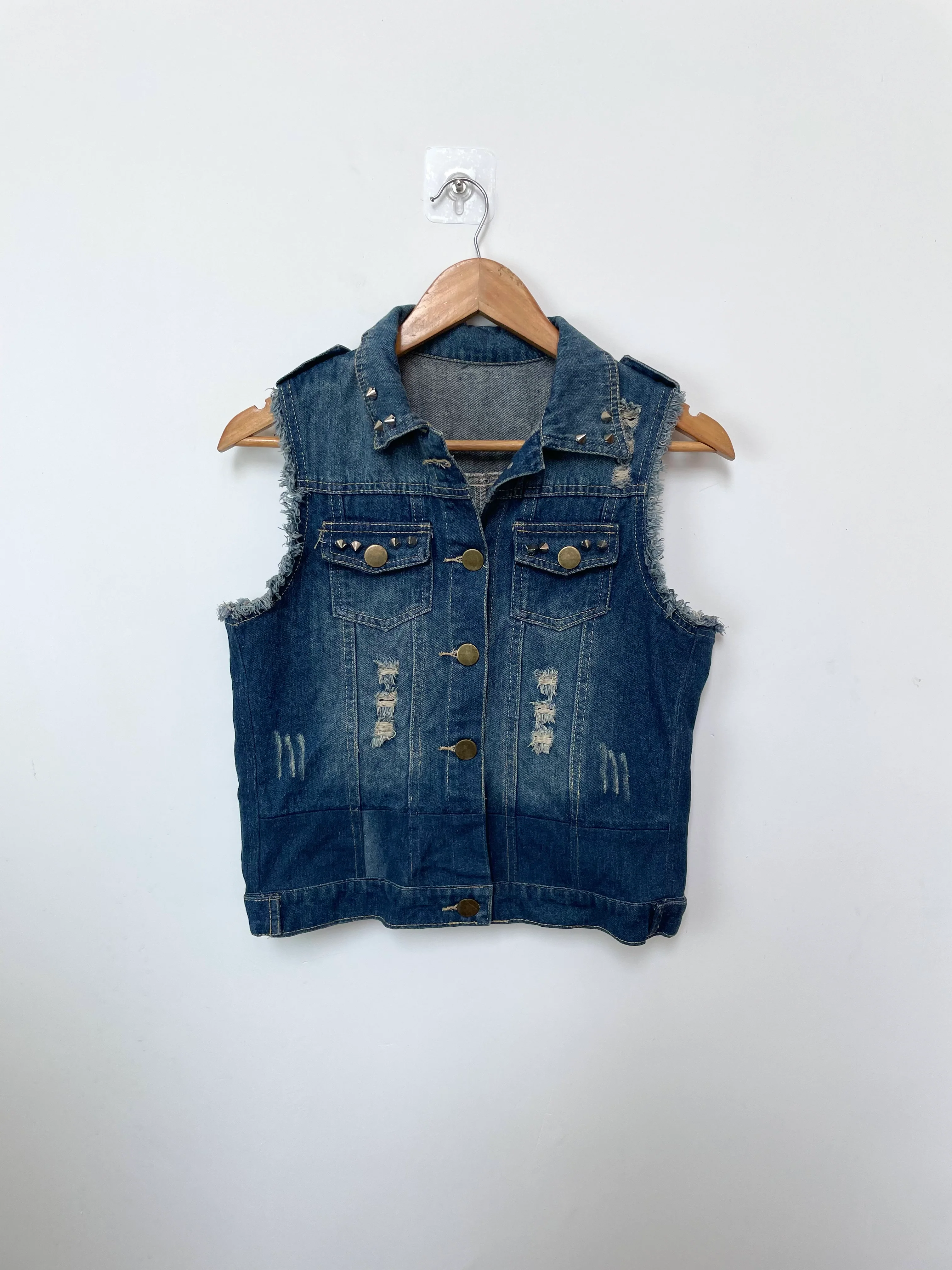 Denim Vest-Bust 34