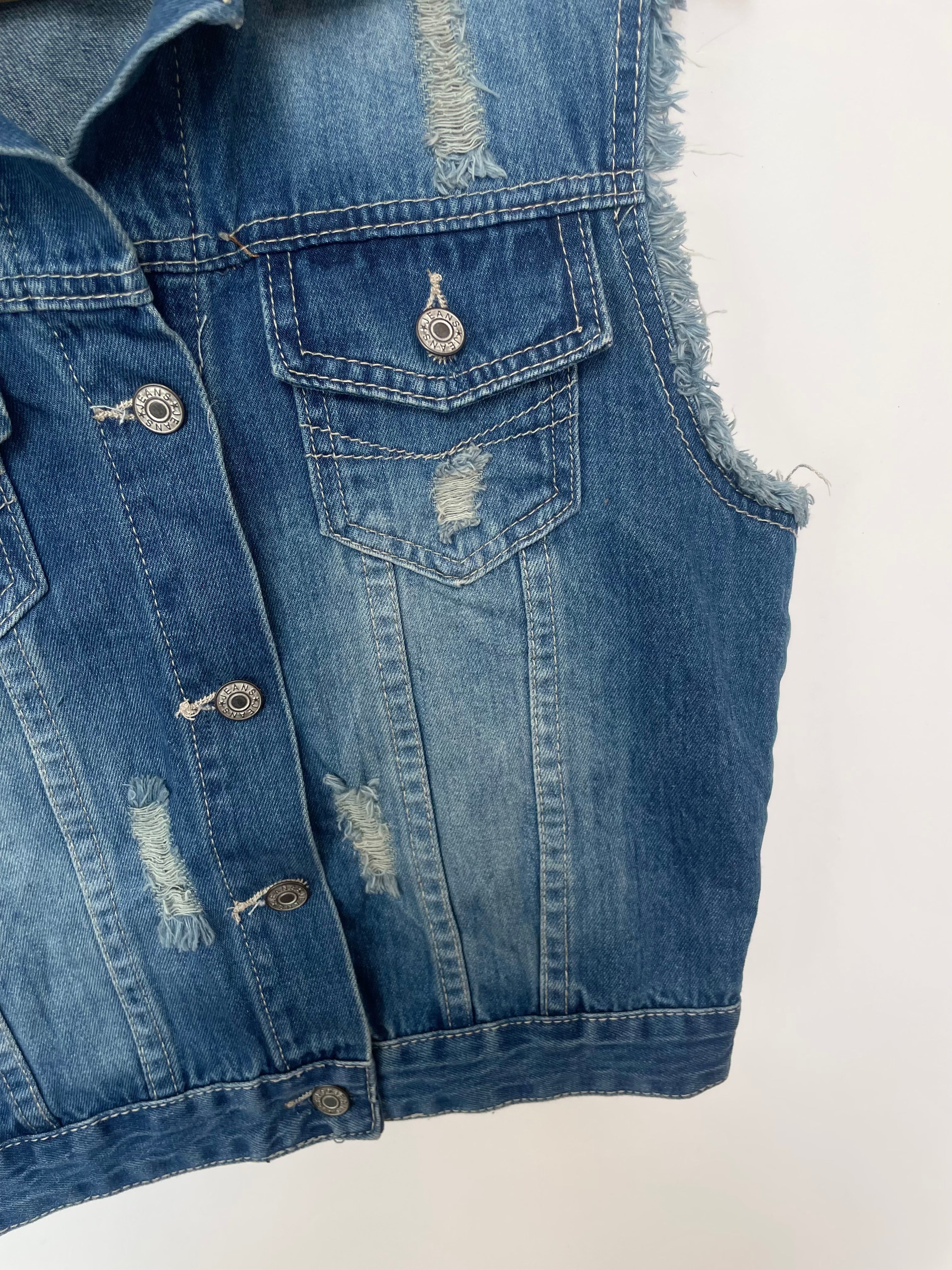Denim Vest-Bust 38 - Image 3