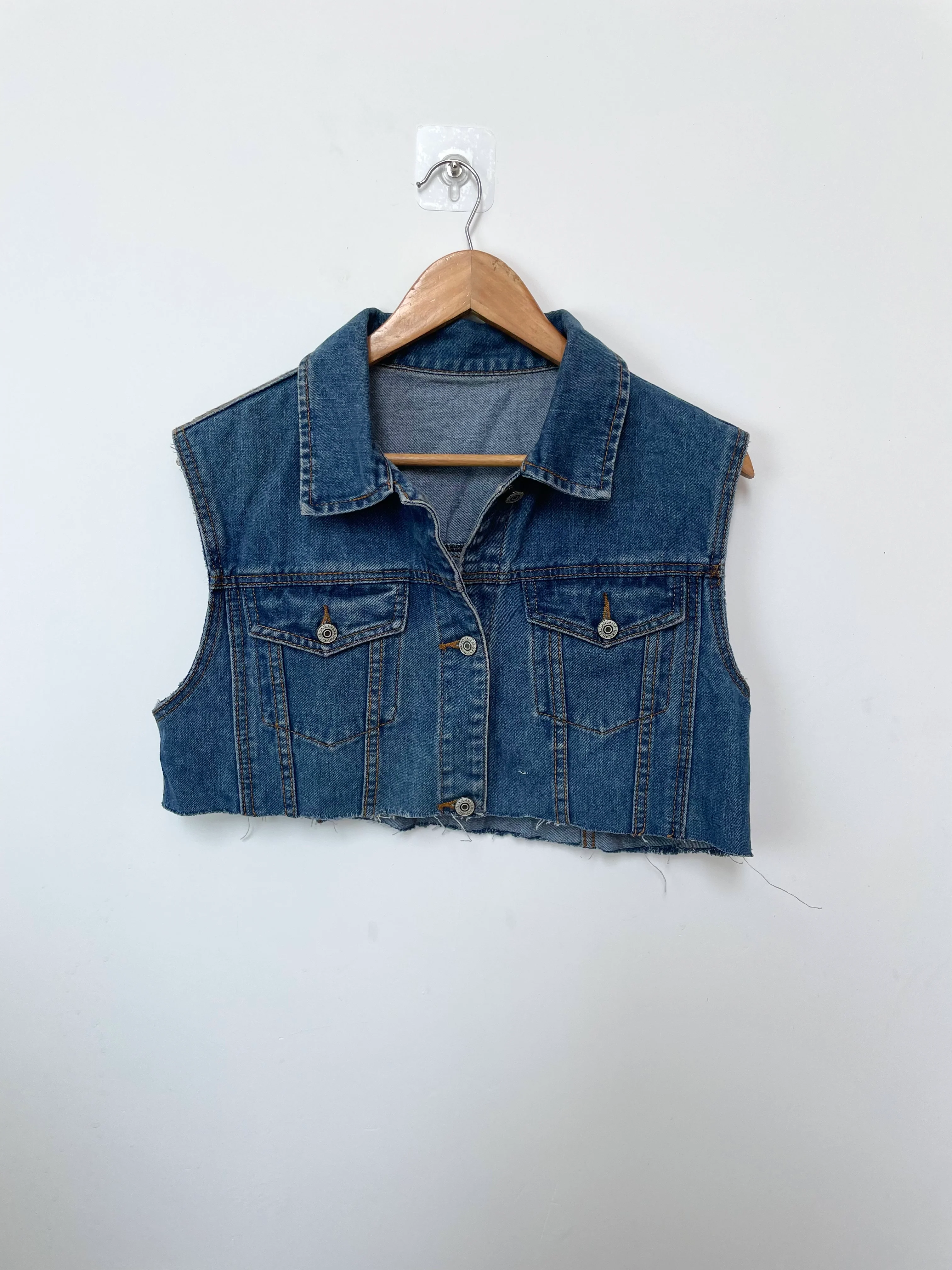Denim Vest-Bust 38
