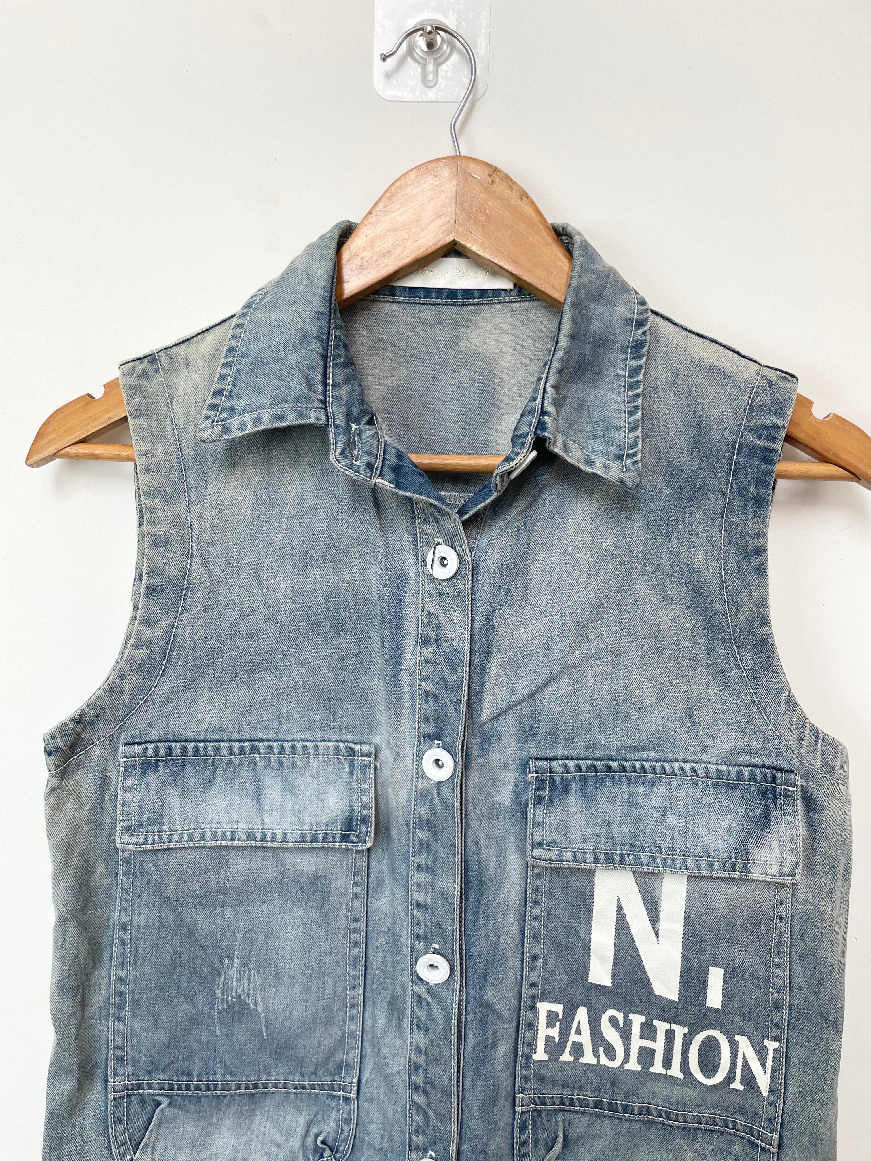 Denim Vest-Bust 34 - Image 3