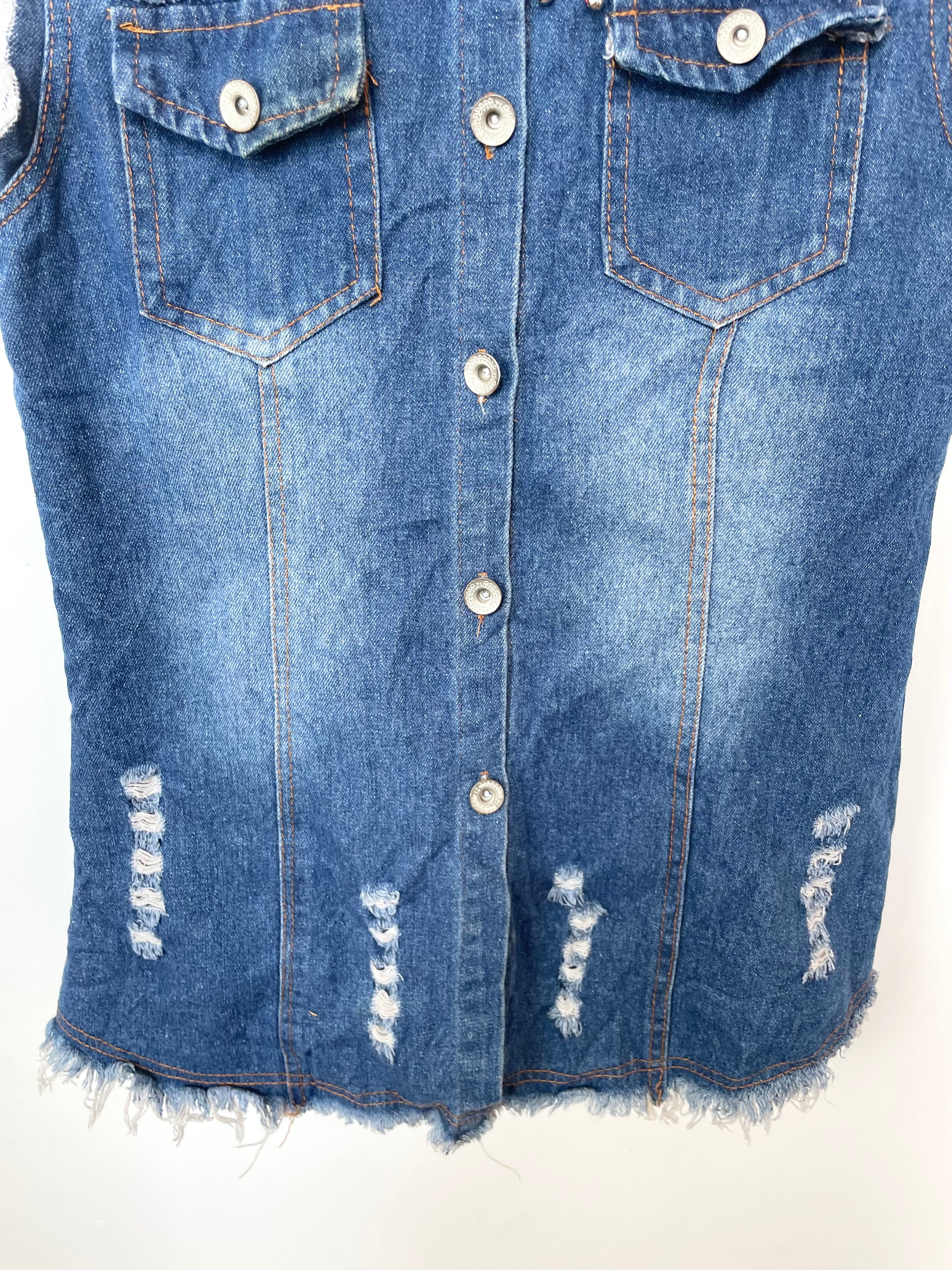 Denim Vest-Bust 34 - Image 3
