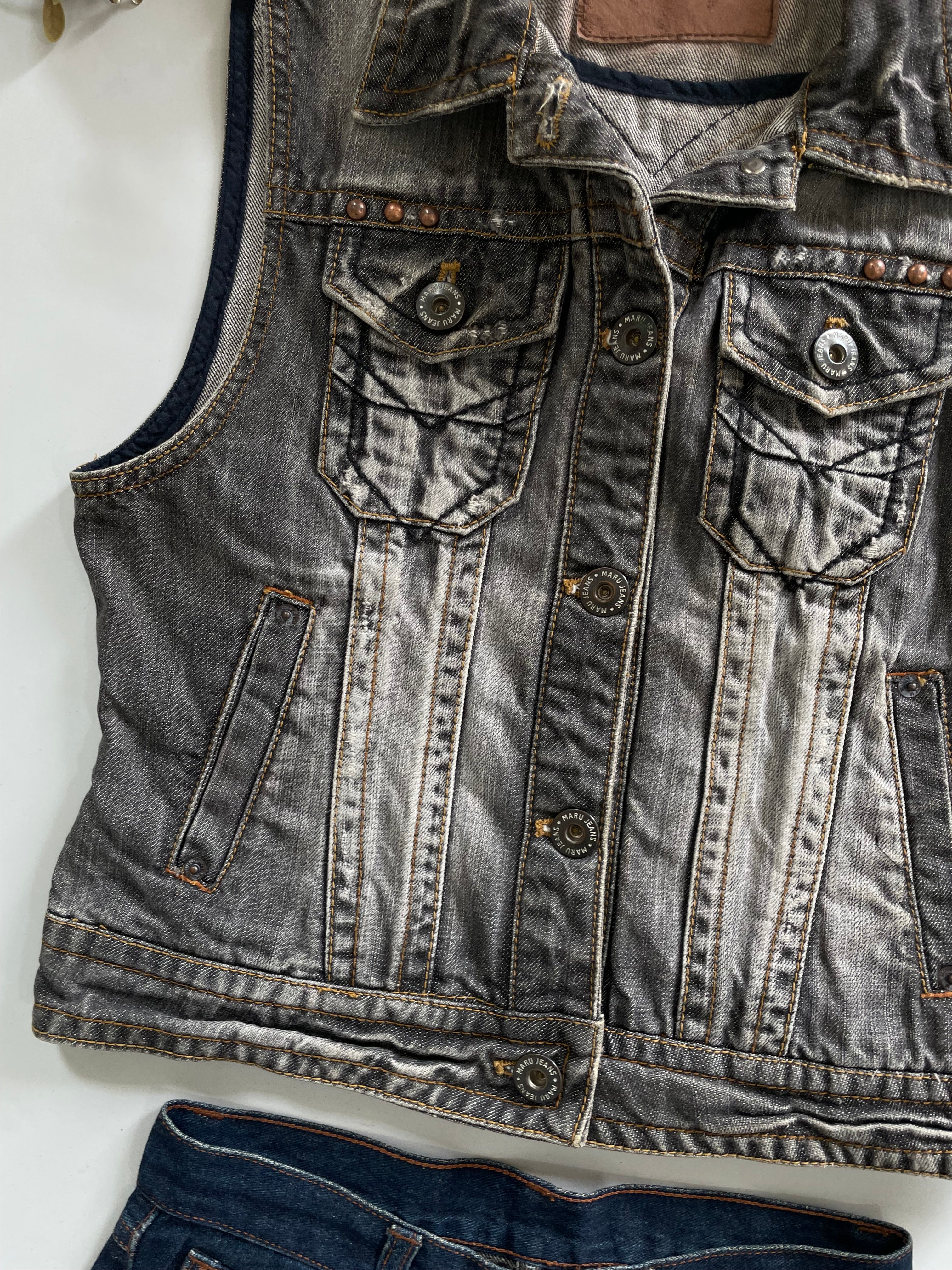 Denim Vest-Bust 34 - Image 3