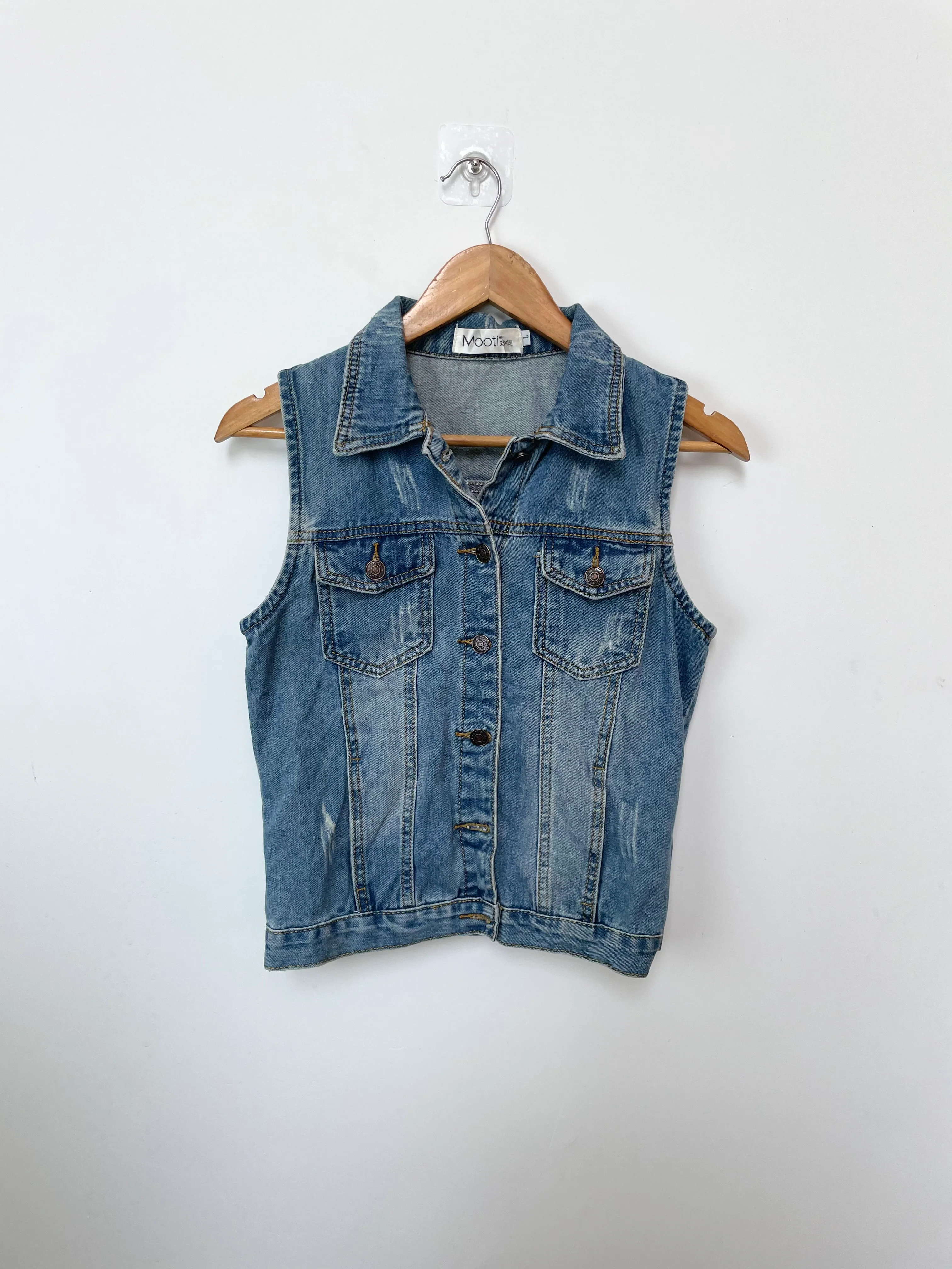 Mooti Denim Vest-Bust 34