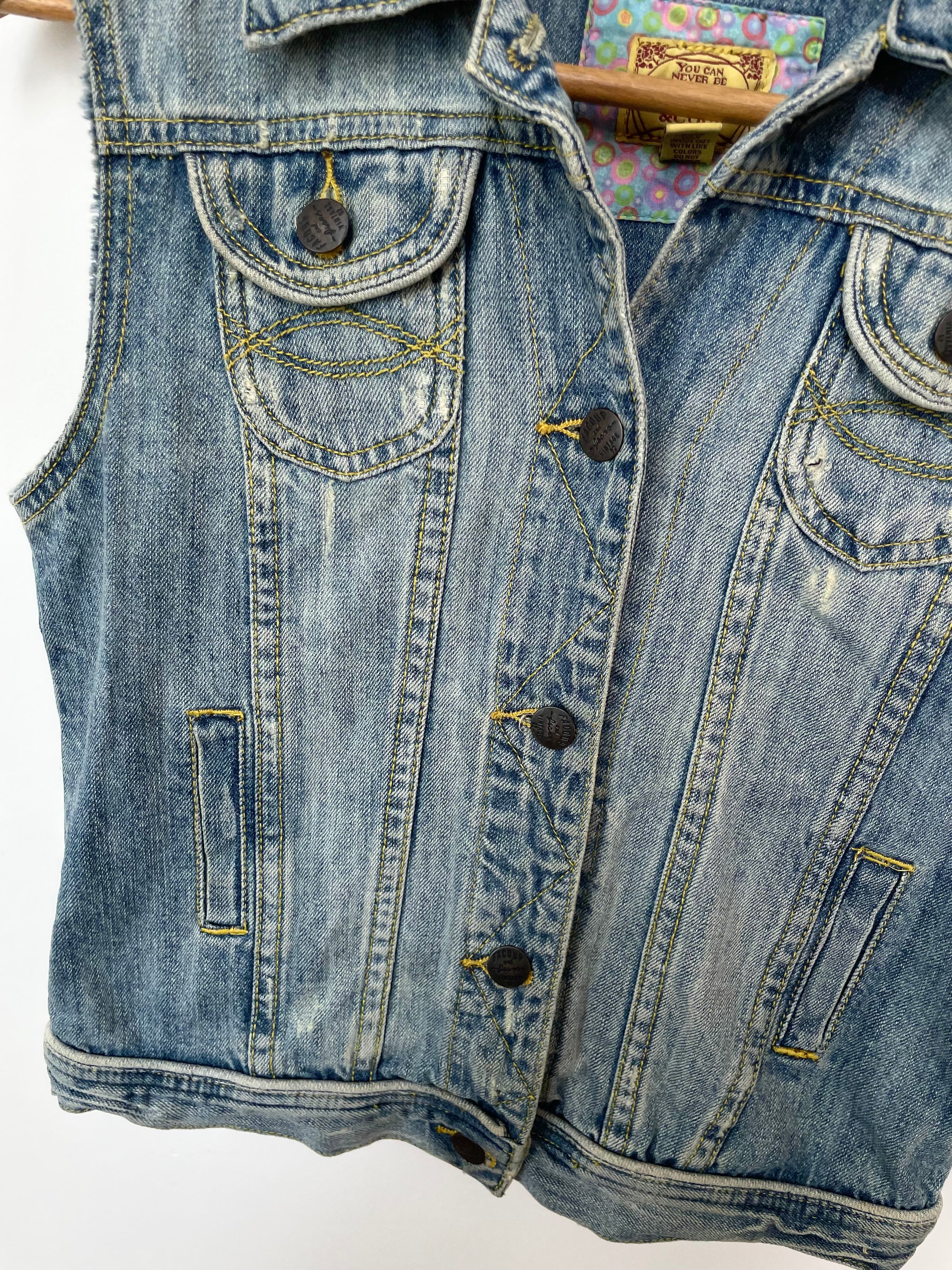 Fashion & Coup Denim Vest-Bust 34 - Image 3