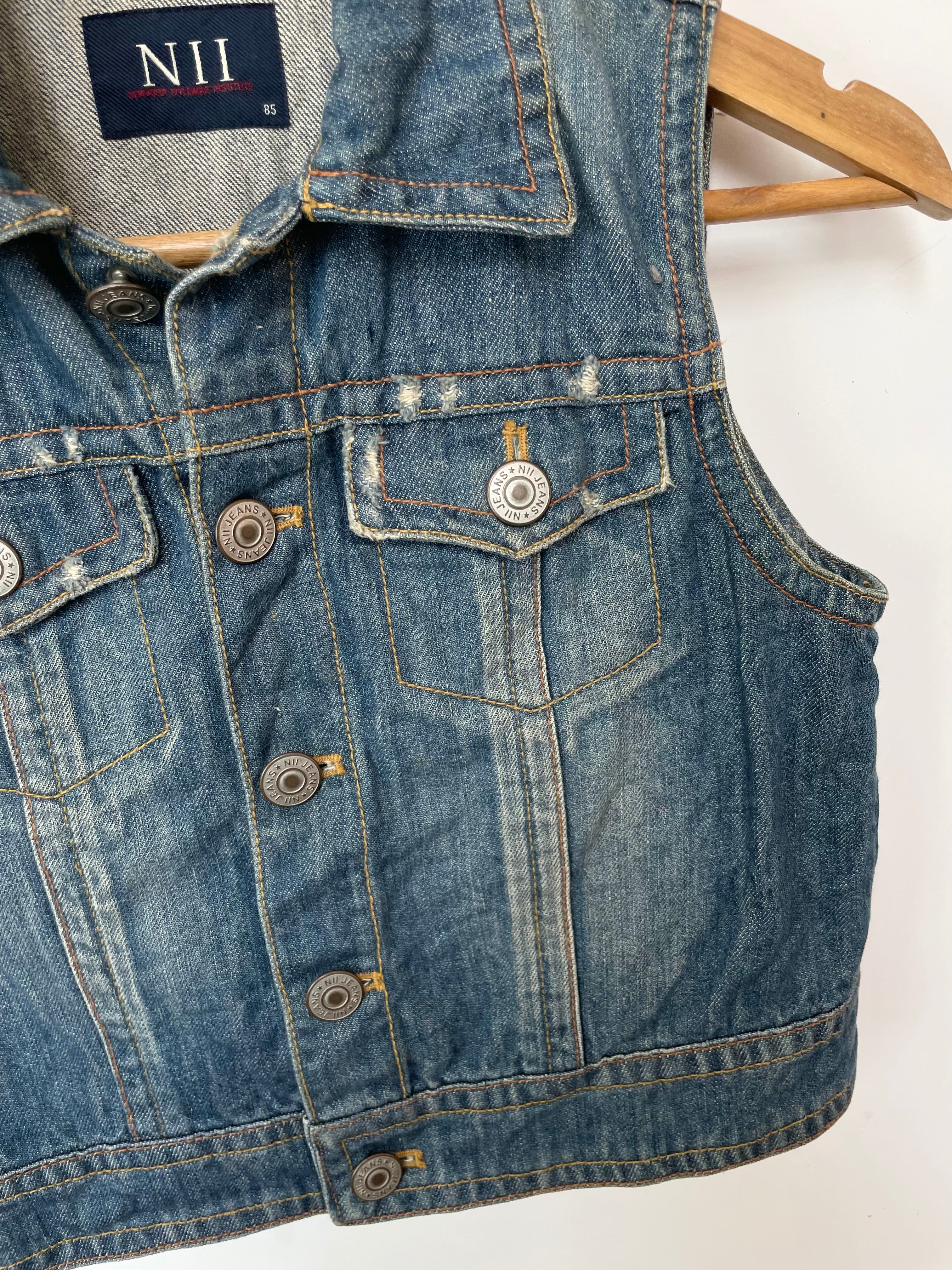 NII Denim Vest-Bust 34 - Image 3