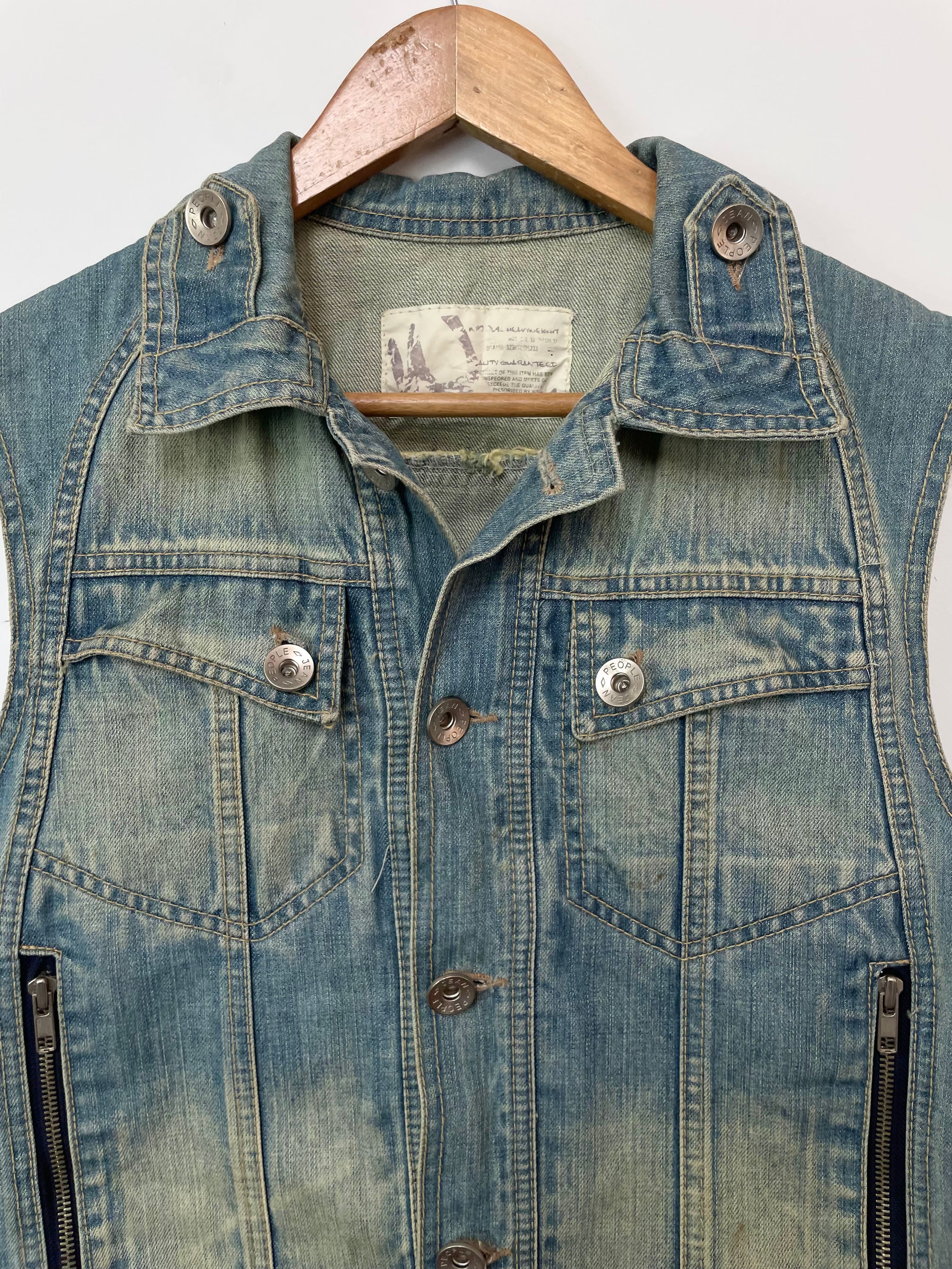 People Jeans Denim Vest-Bust 36 - Image 2