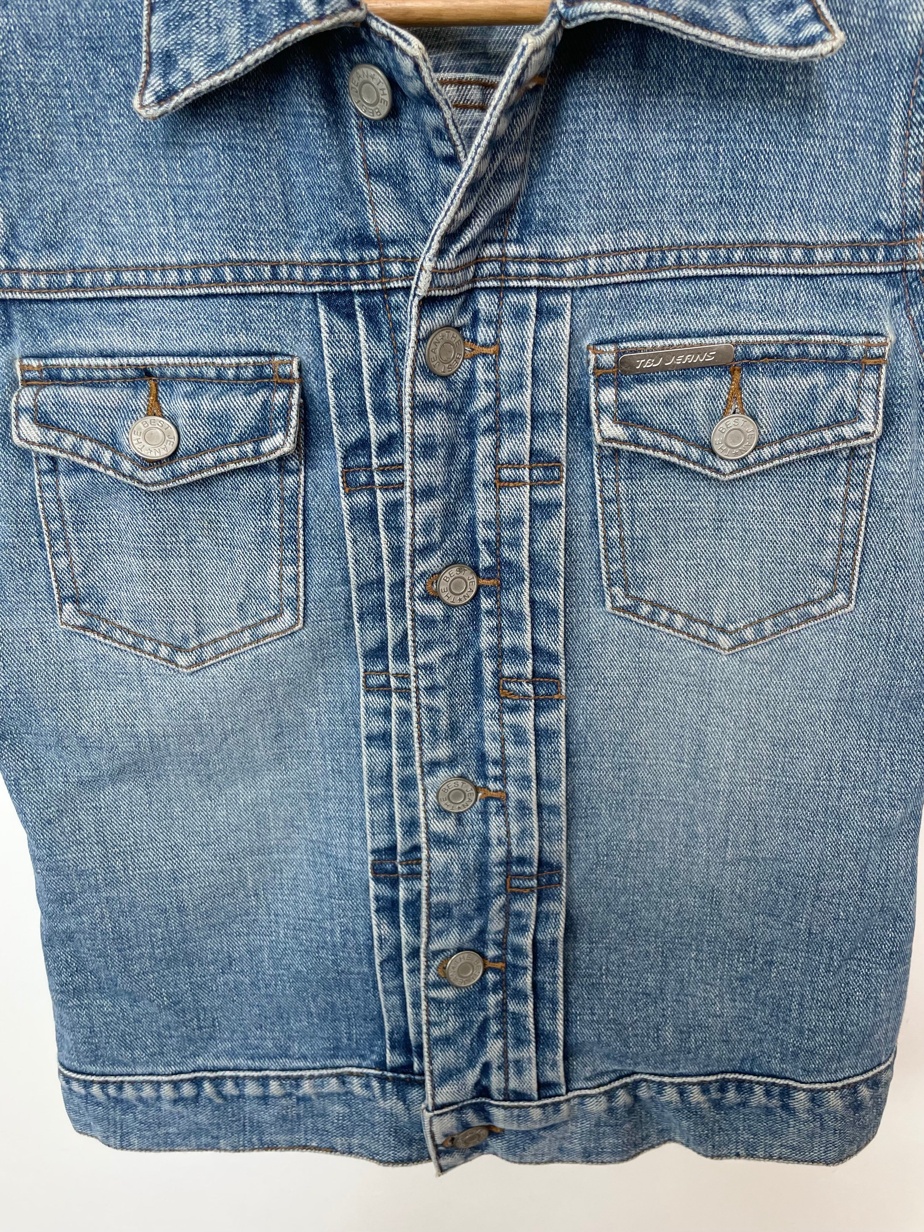 Tbj Jeans Denim Vest-Bust 34 - Image 3