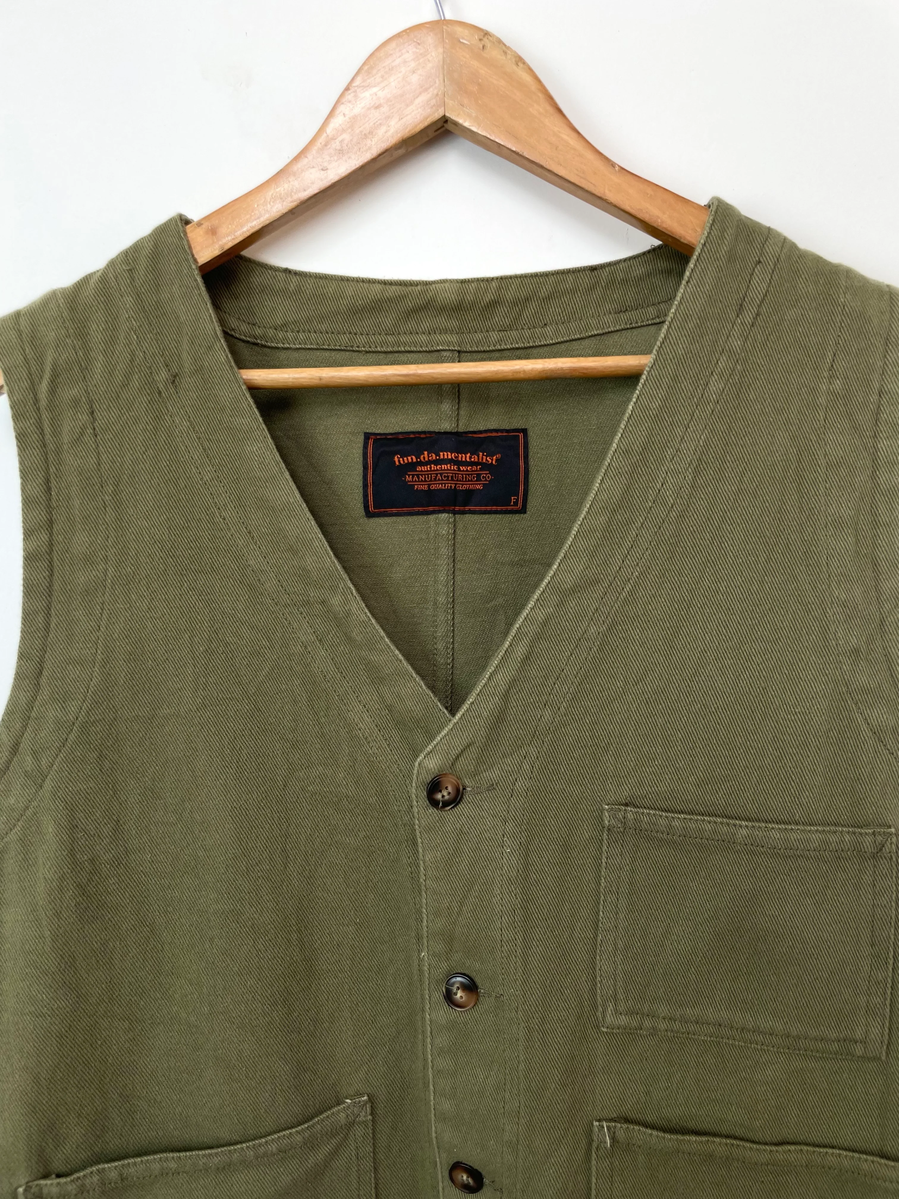 Fun Da Mentalist Denim Vest-Bust 42 - Image 2