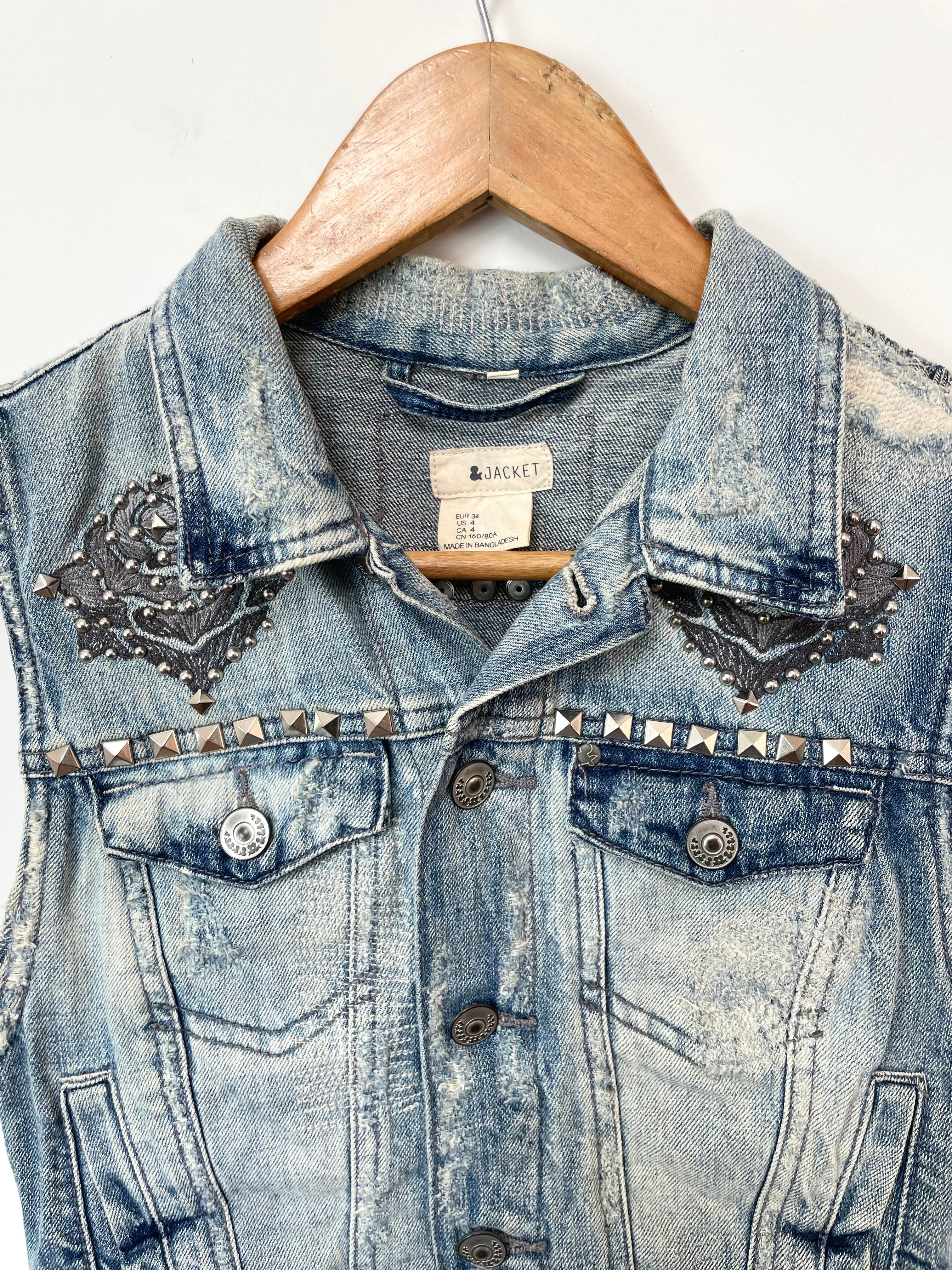 &Jacket Denim Vest-Bust 28 - Image 2