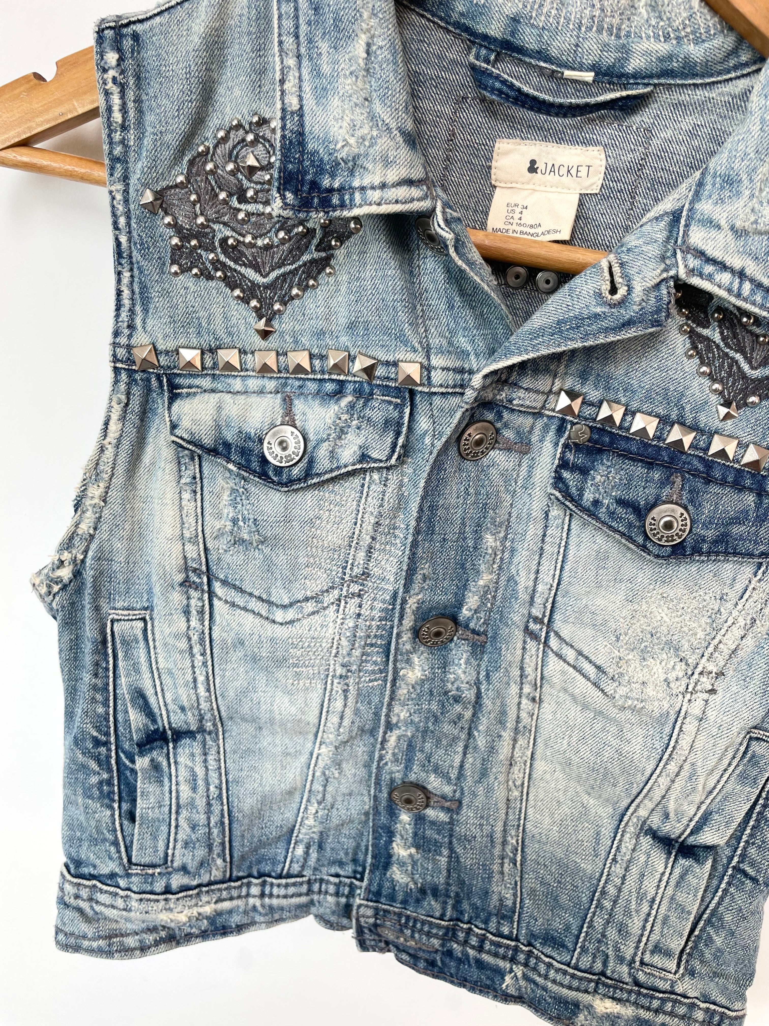 &Jacket Denim Vest-Bust 28 - Image 3