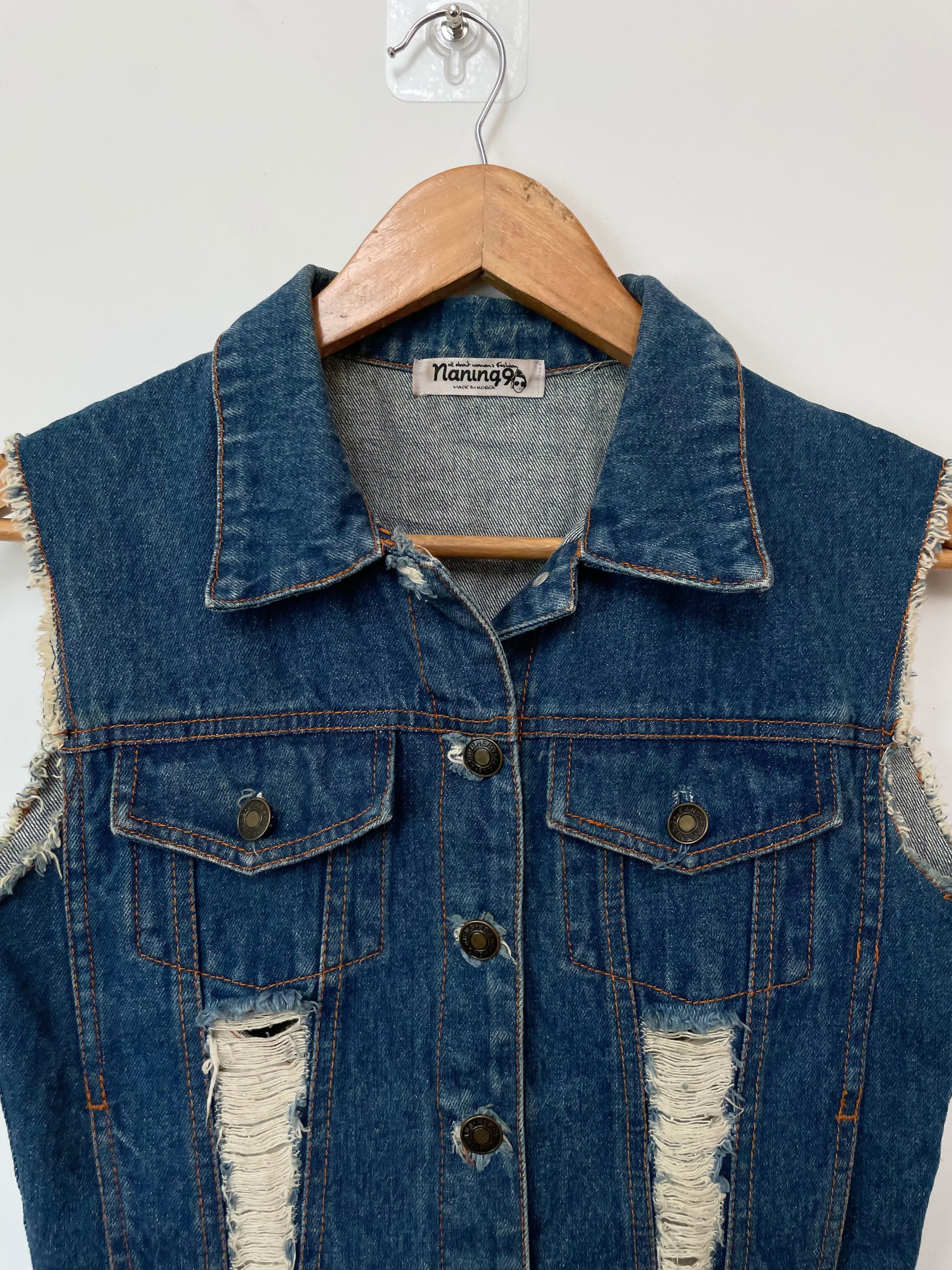 Naning Denim Vest-Bust 32 - Image 2