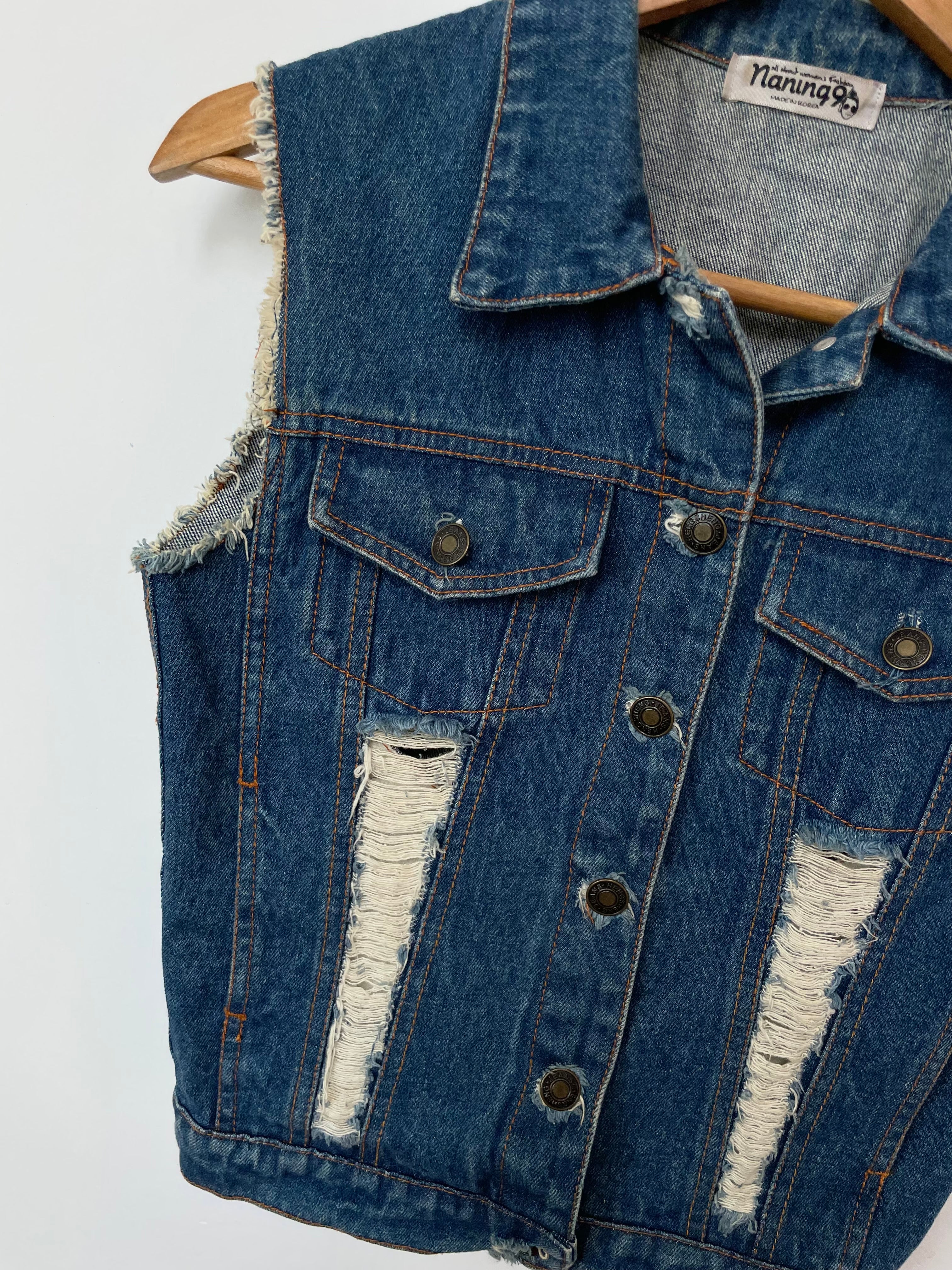Naning Denim Vest-Bust 32 - Image 3
