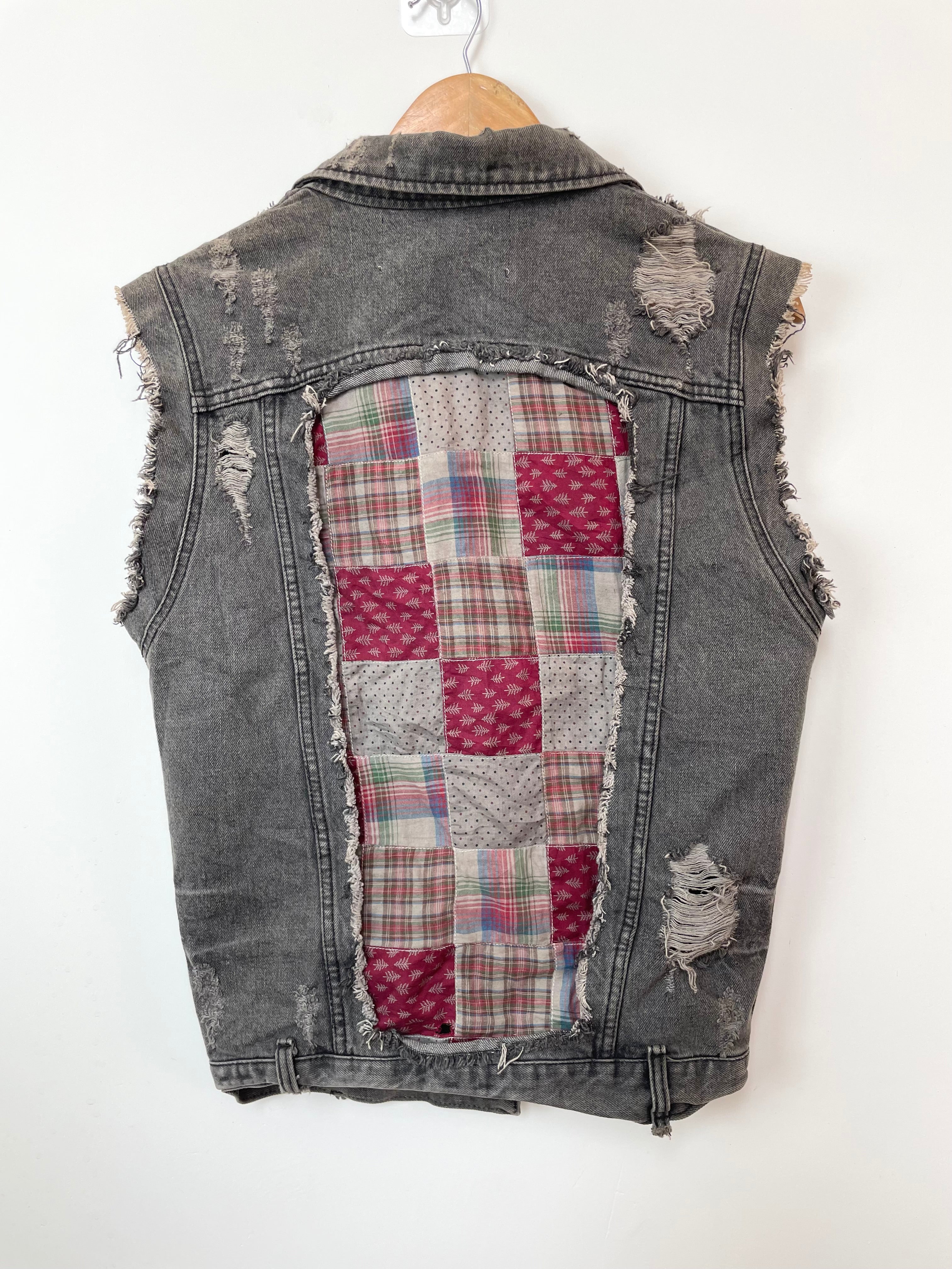 Vintage Denim Vest-Bust 36 - Image 3
