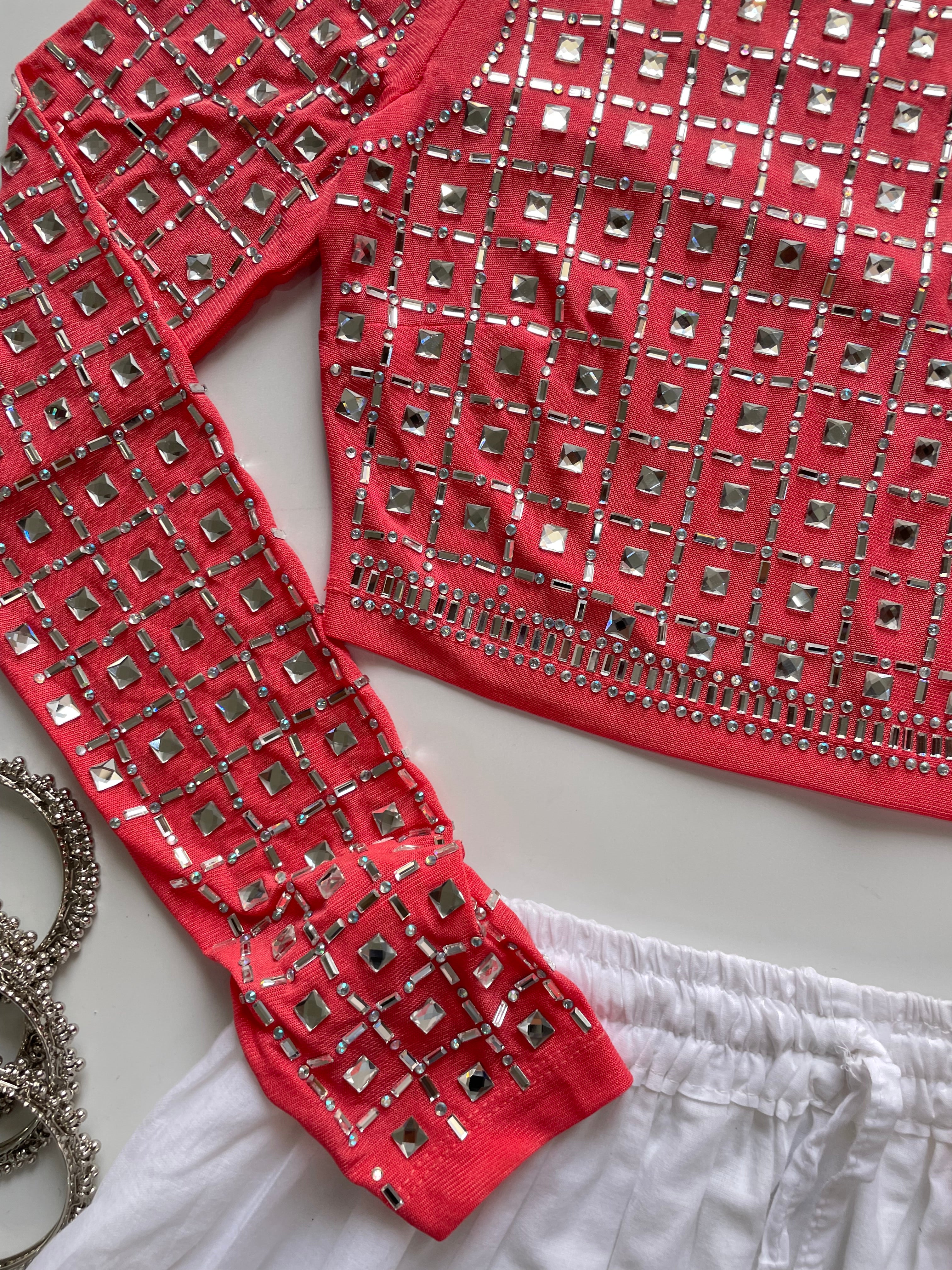 Embellished FashionNova Top-Bust 30 to 34 - Image 3