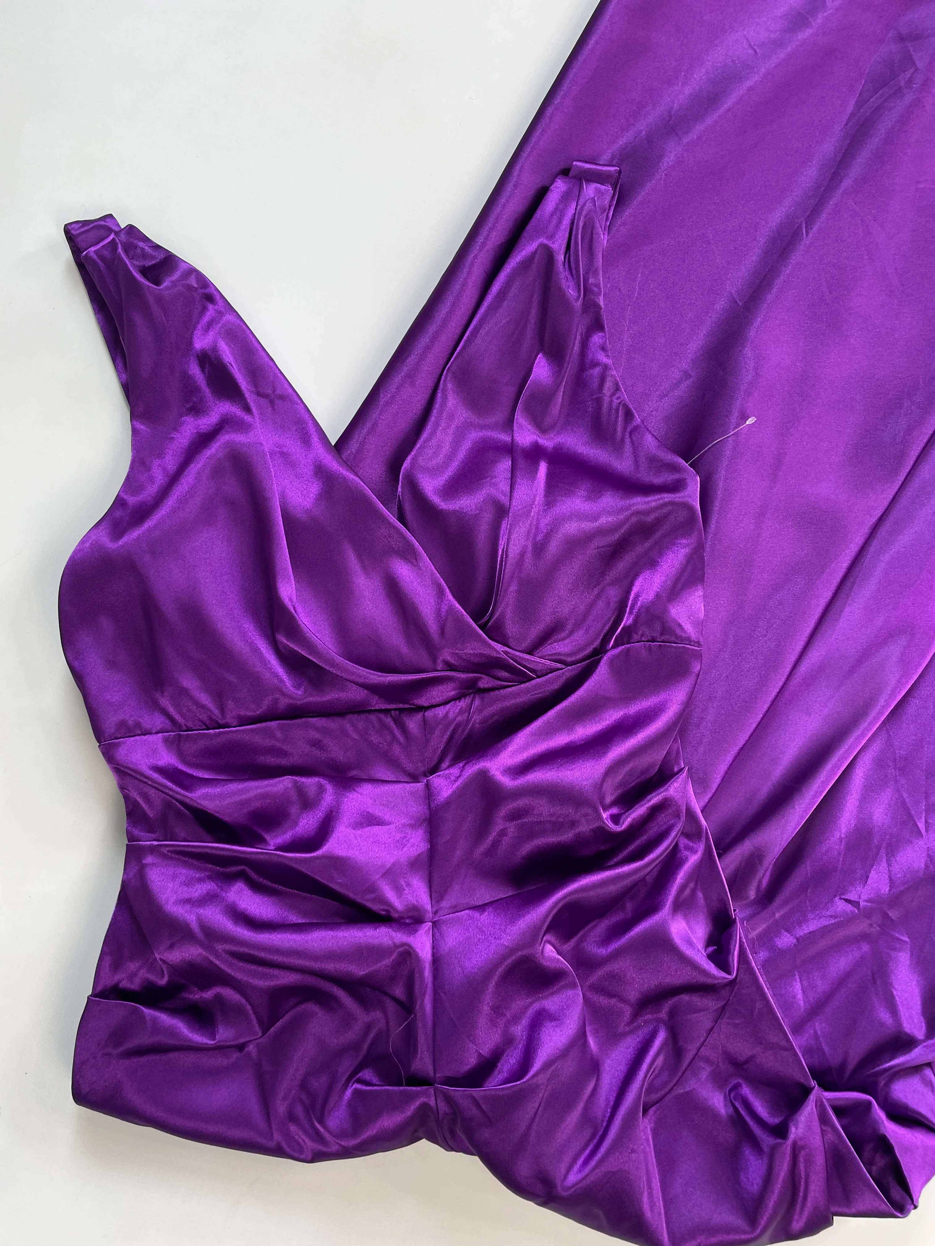 Satin Ruched Dress-Bust 30 to 32 - Image 3