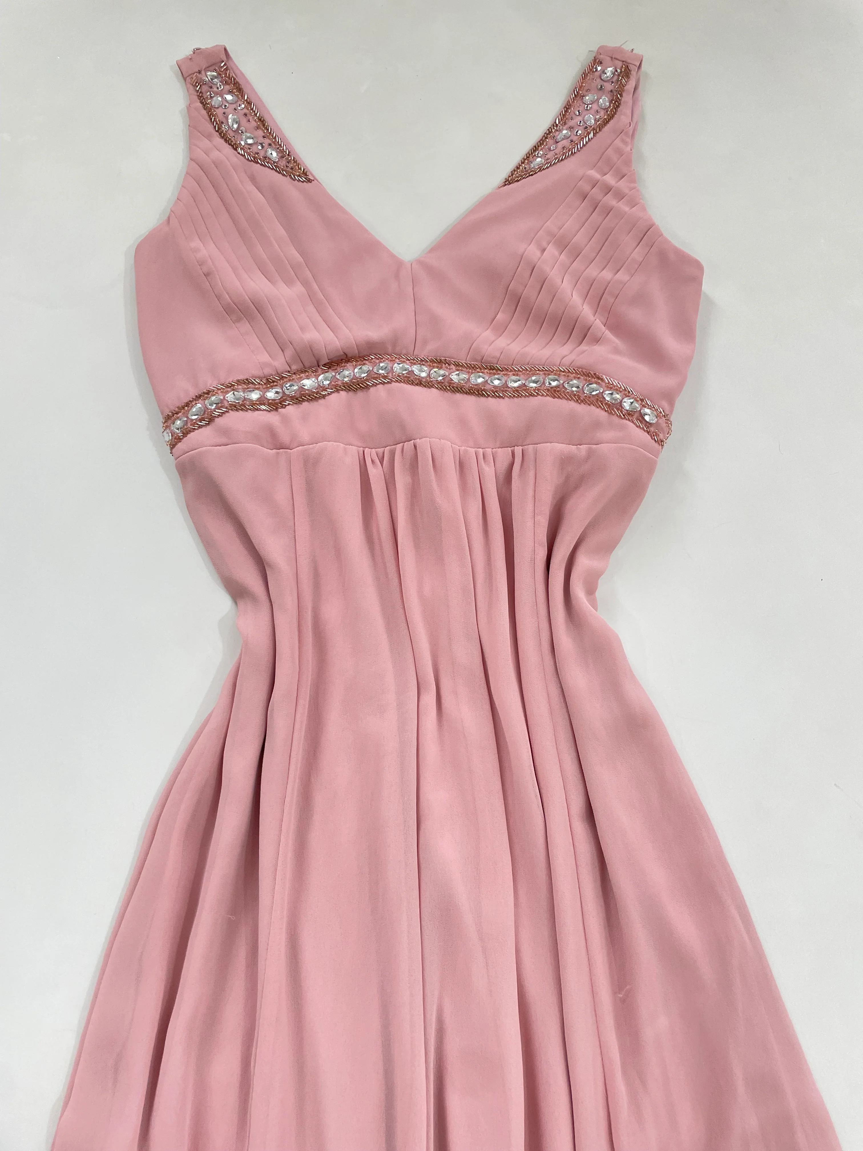 Blush Pink Embroidered Dress-Bust 36 - Image 2