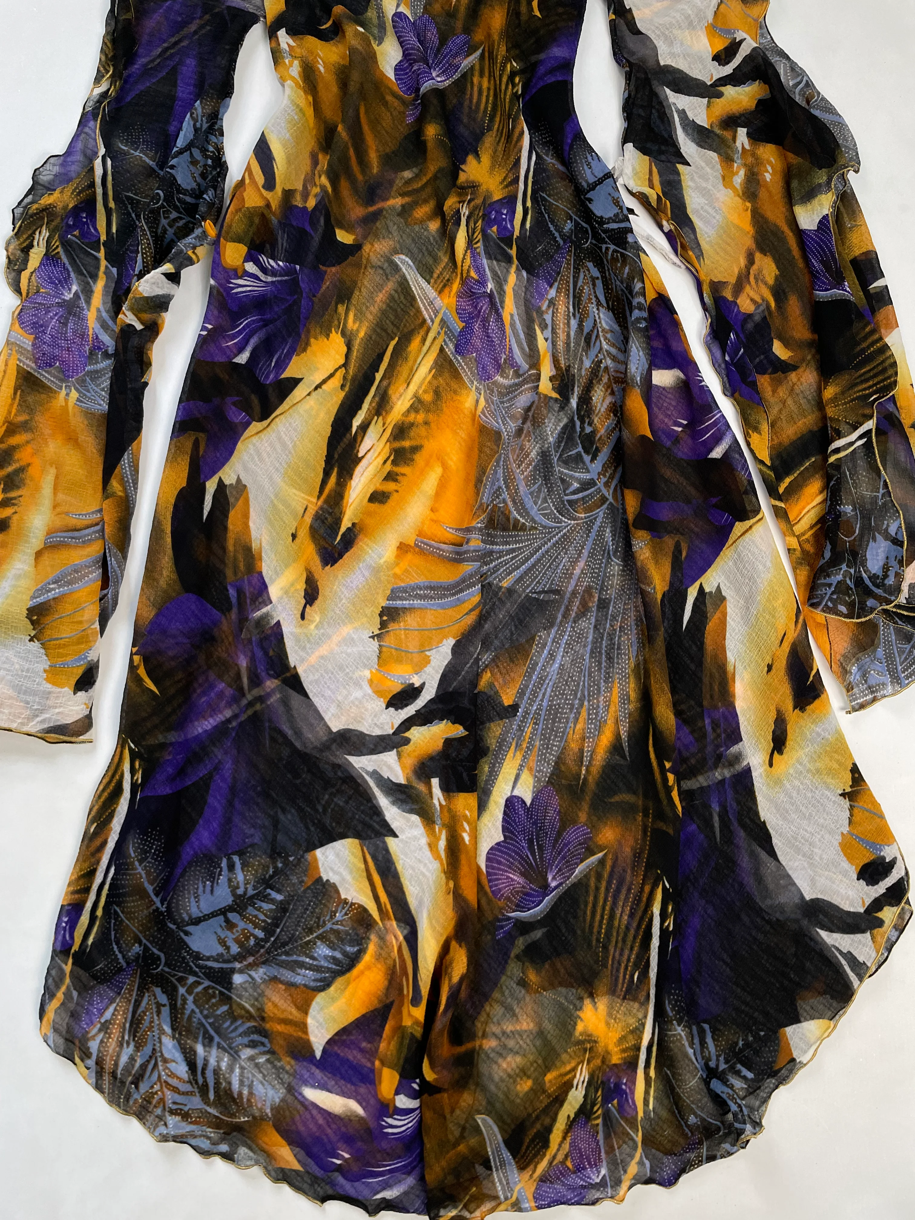 Dramatic Sleeve Sheer Dress-Bust 40 - Image 3