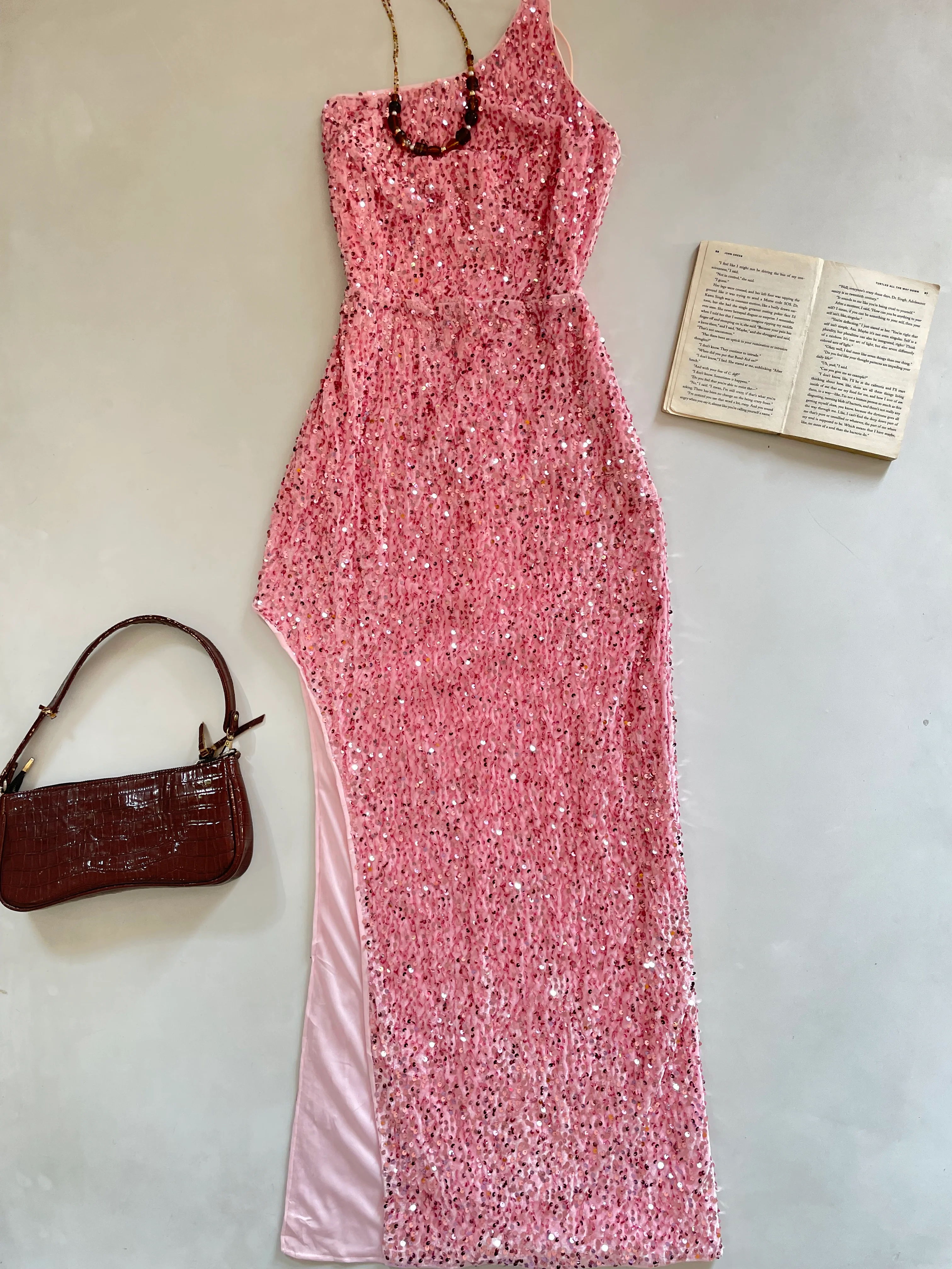 Sequin Slit Dress-Bust 36 - Image 2