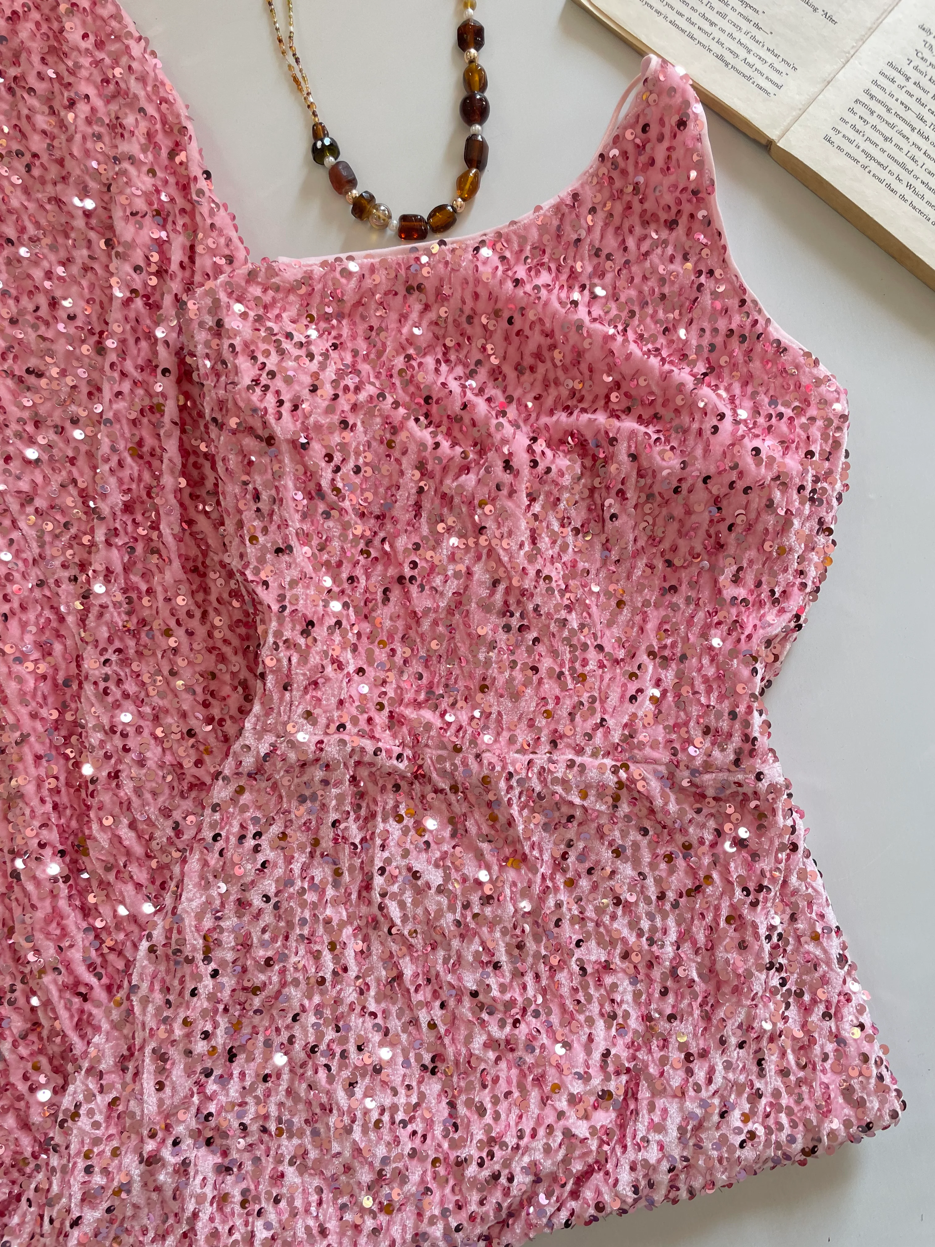 Sequin Slit Dress-Bust 36 - Image 3