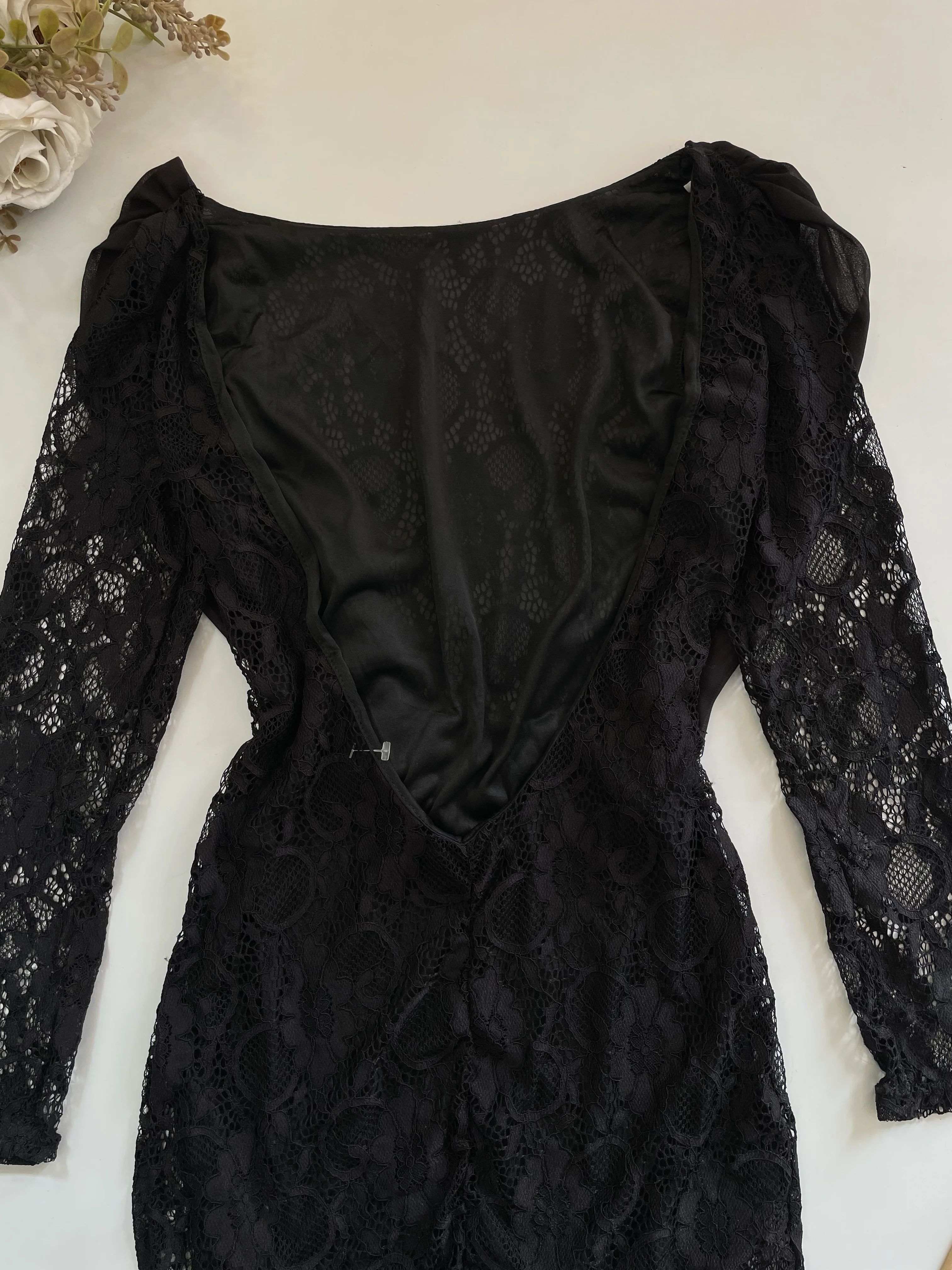 Lace Backless Dress-Bust 34 - Image 3