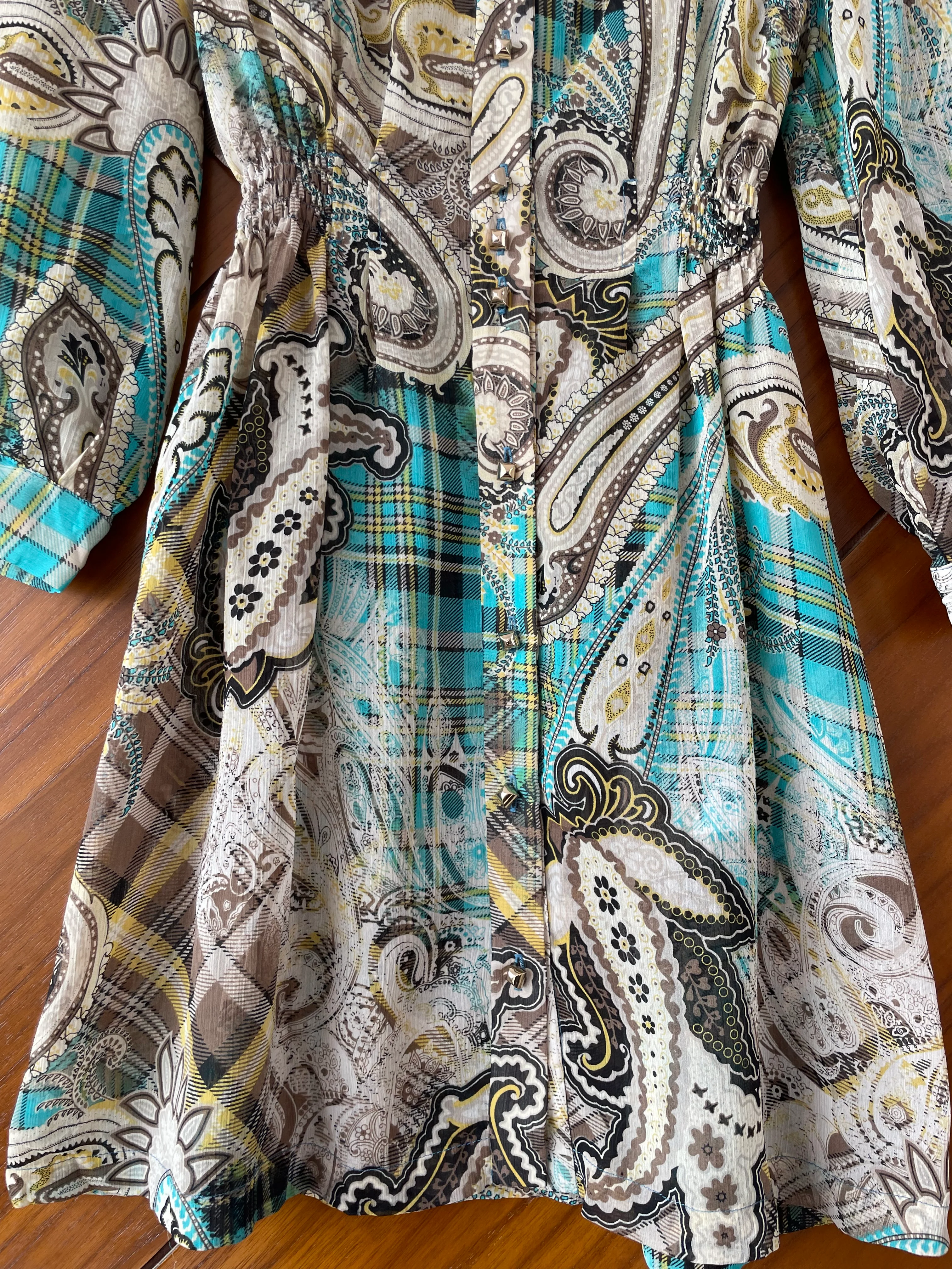 Paisley Sheer Dress-Bust 32 to 34 - Image 3