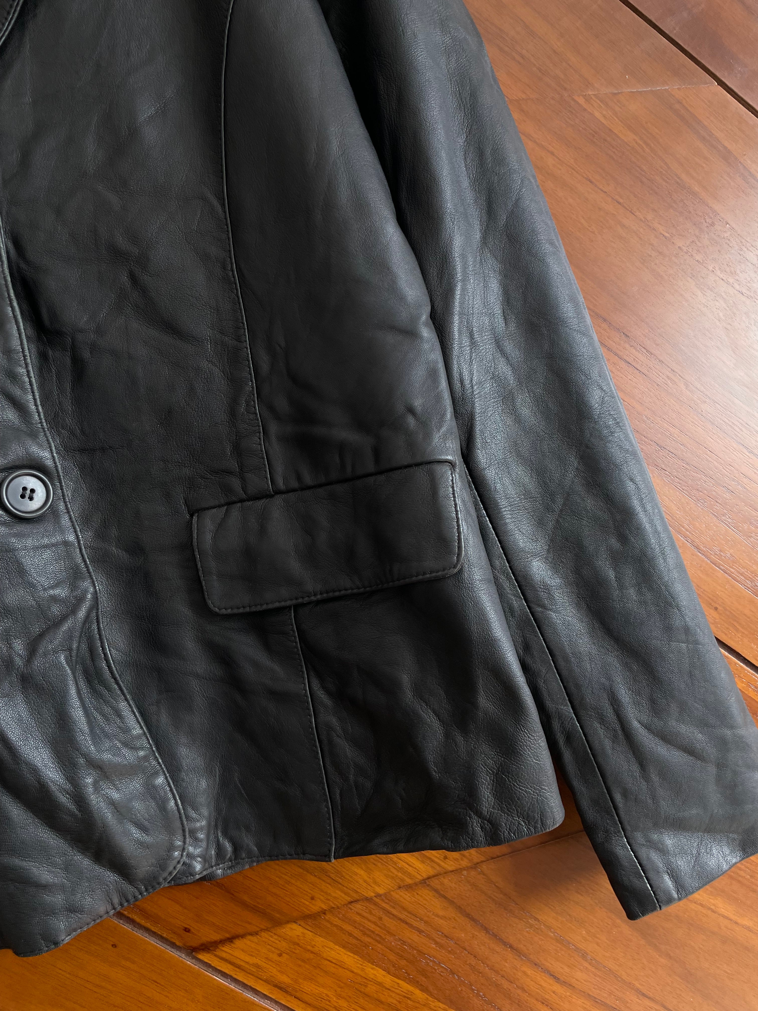 Conbipel Leather Blazer-Bust 36 - Image 3