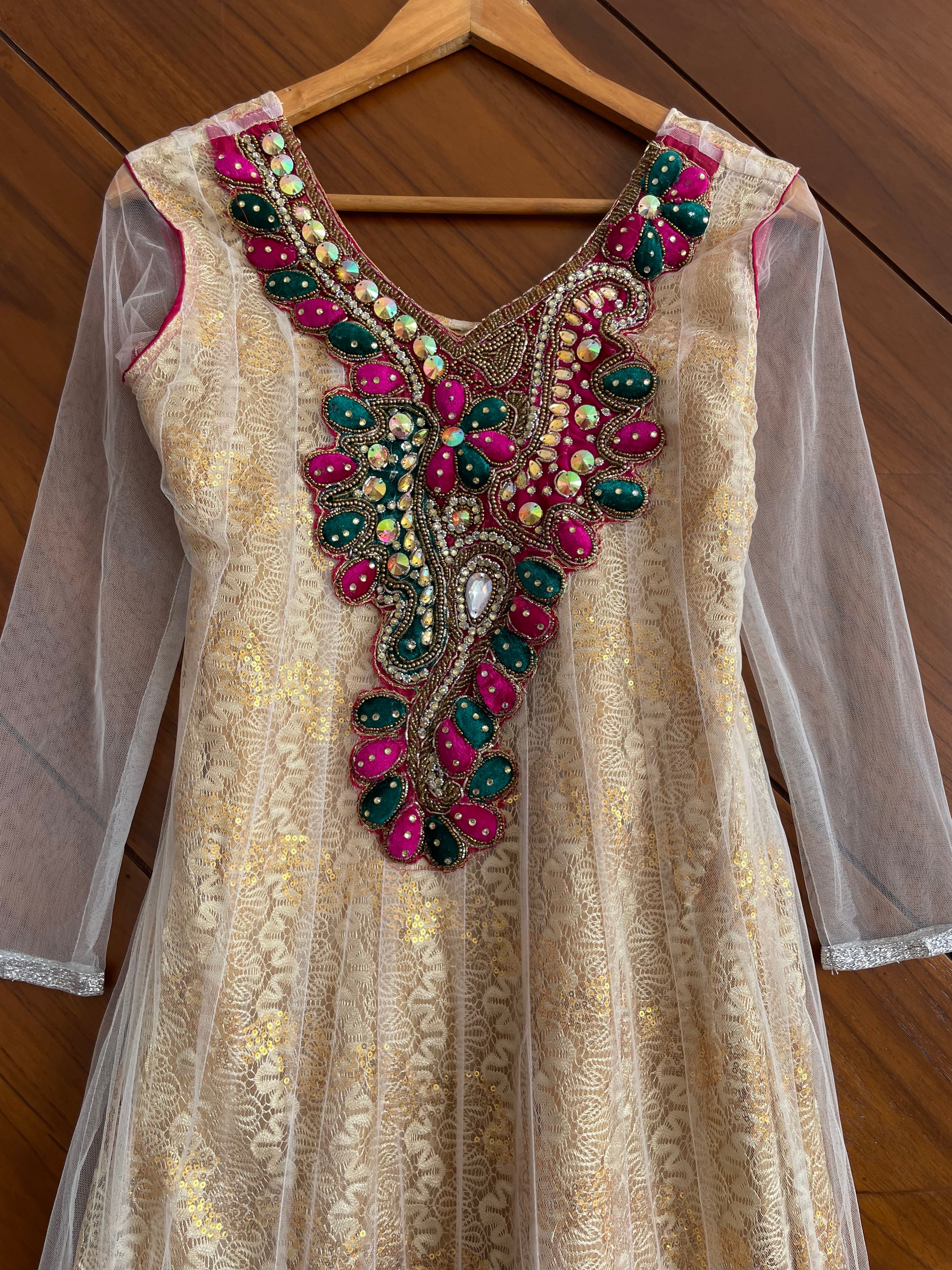 Hand Embroidered Kurta-Bust 32 - Image 2