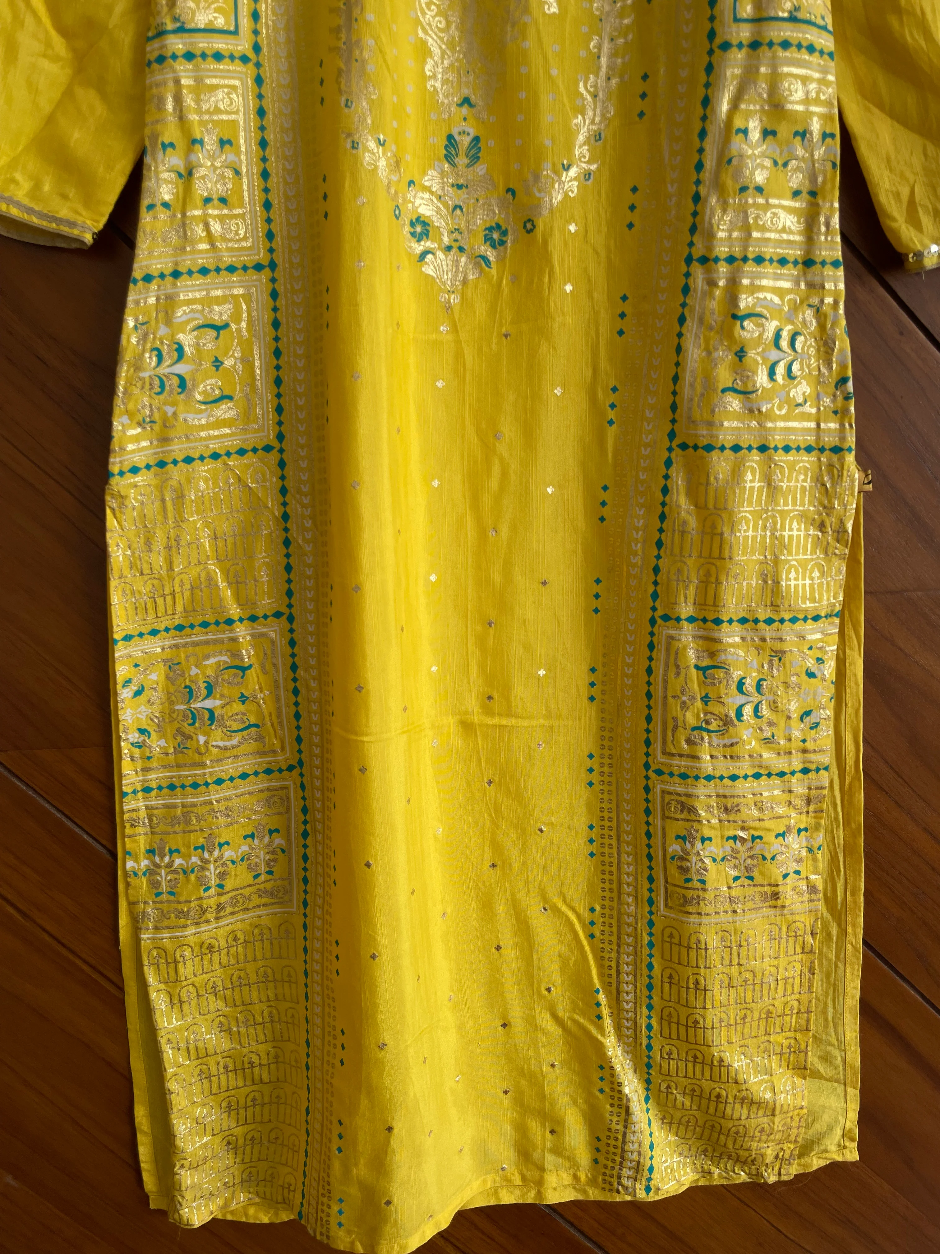 Sequin Foilwork Kurta-Bust 34 - Image 3