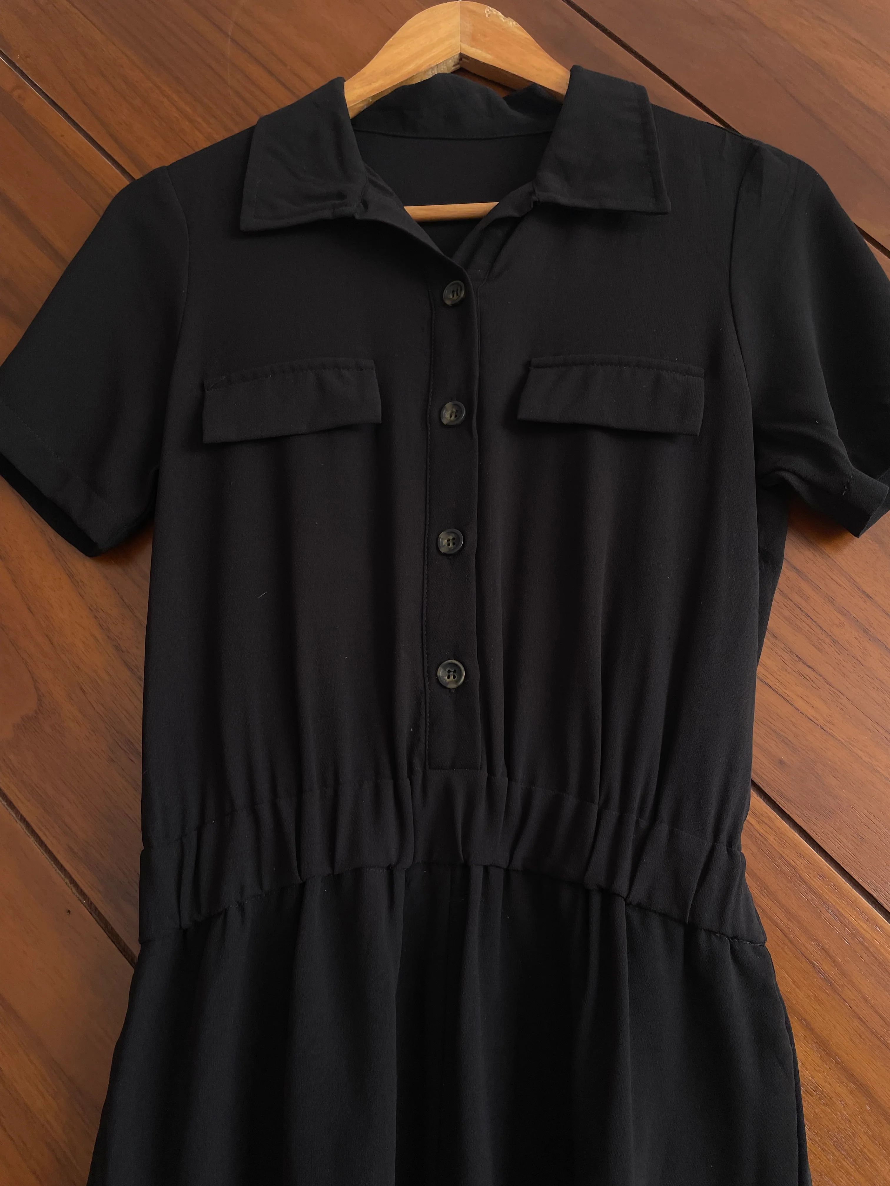 Solid Black Romper-Bust 34 - Image 2