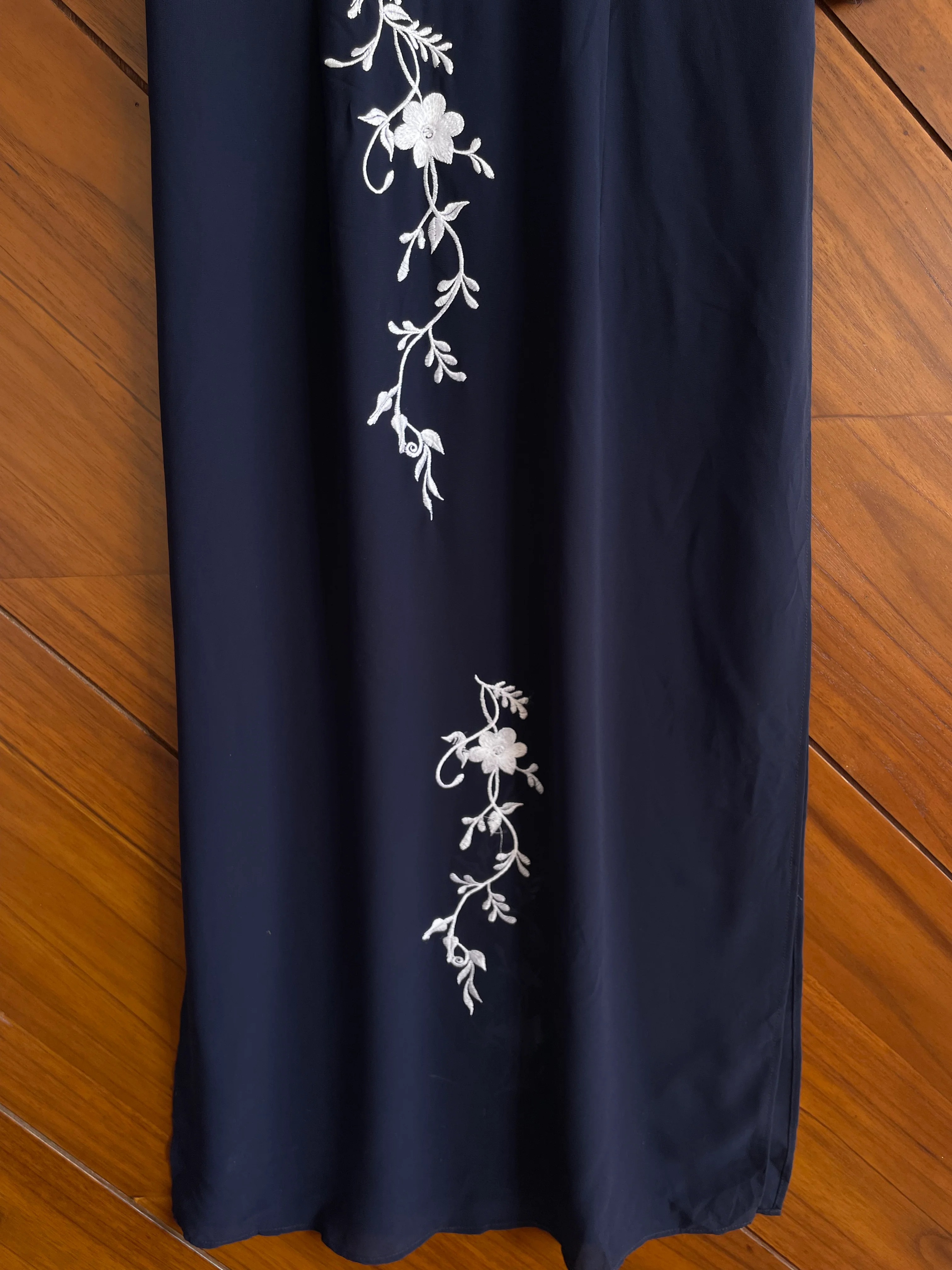 Chinese Sheer Embroidered Kurta-Bust 38 - Image 3