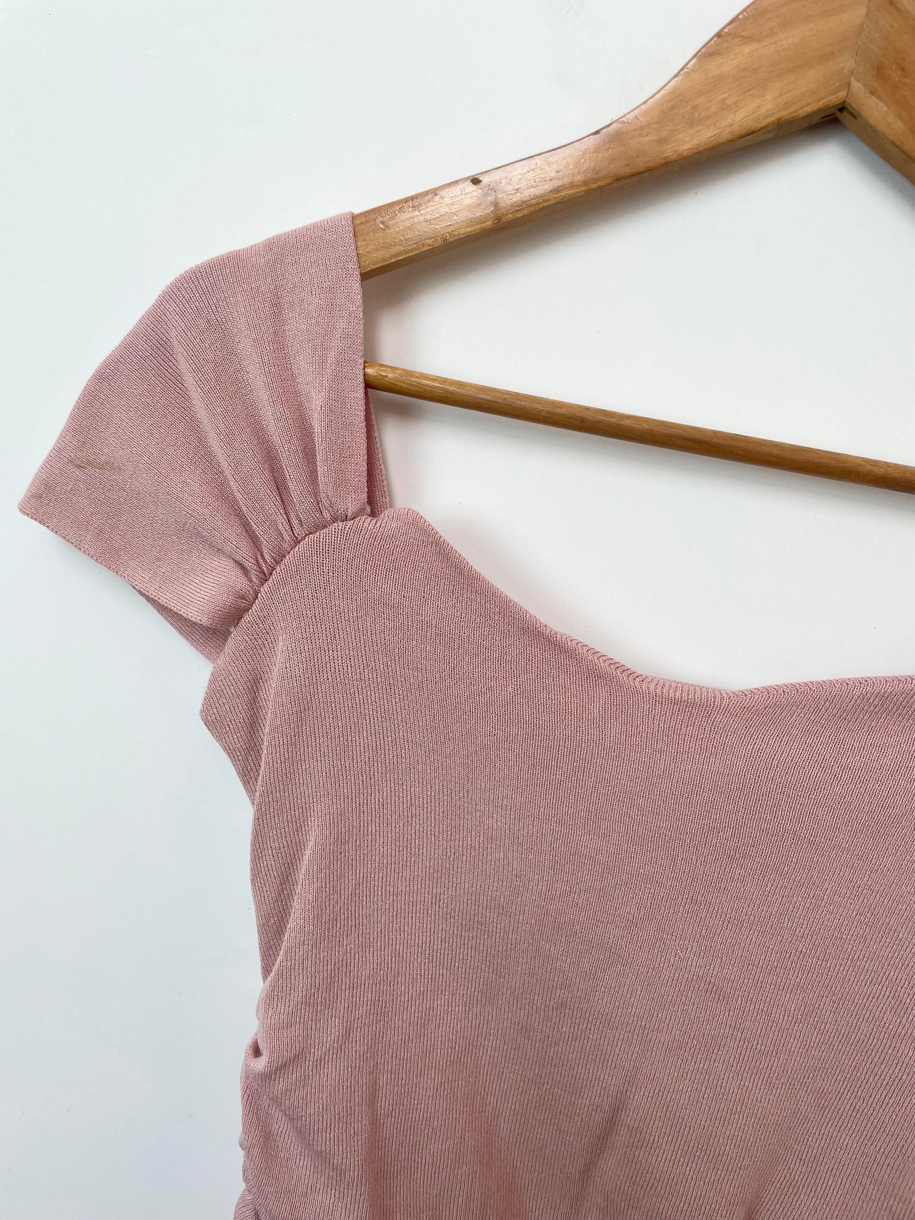 Blush Ribbed Top-Bust 34 to 38 - Image 2